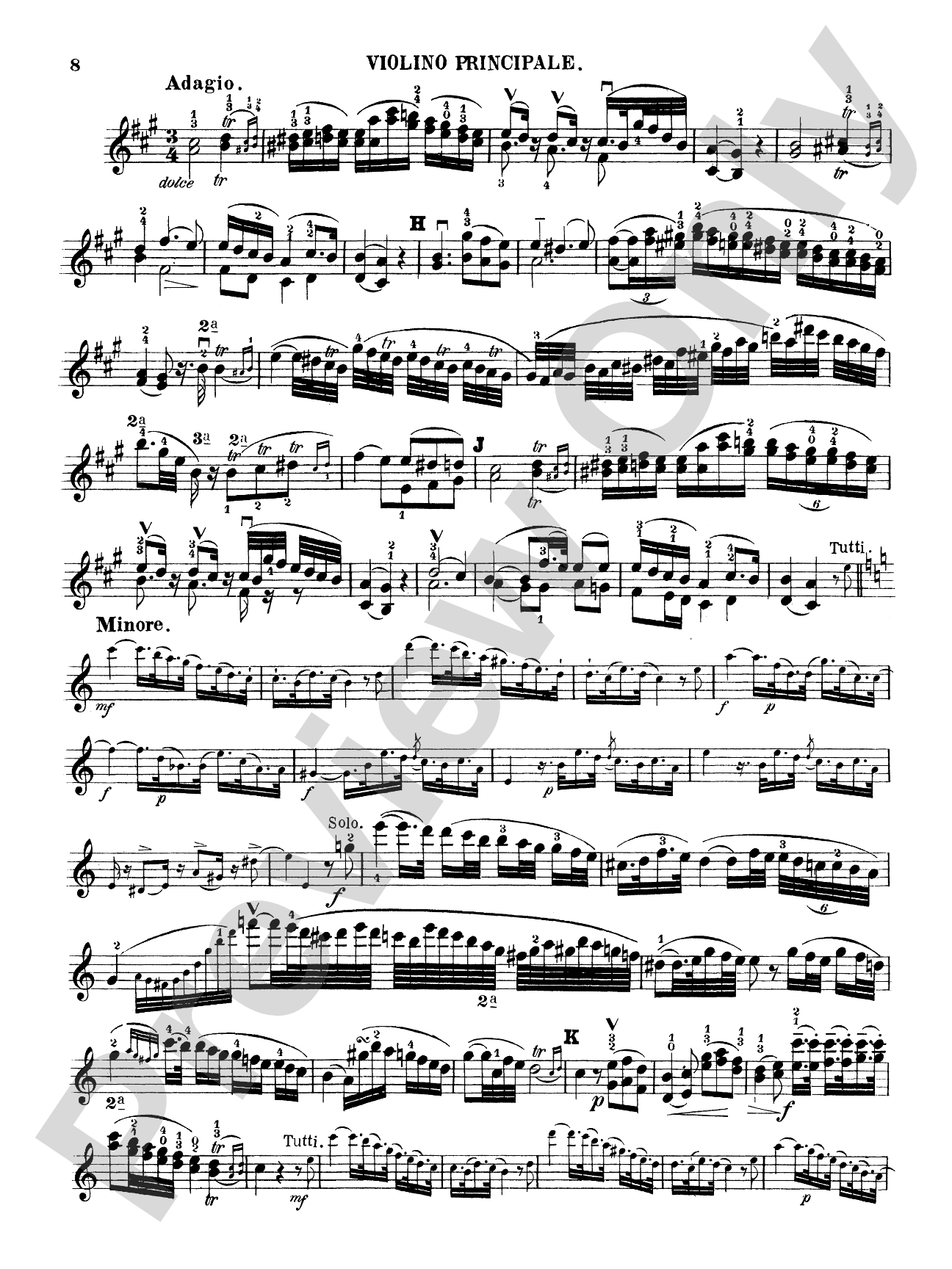 Spohr: Concerto No. 2 in D Minor, Op. 2: Violin Book