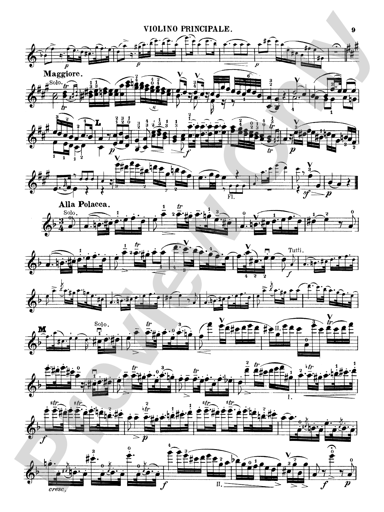 Spohr: Concerto No. 2 in D Minor, Op. 2: Violin Book