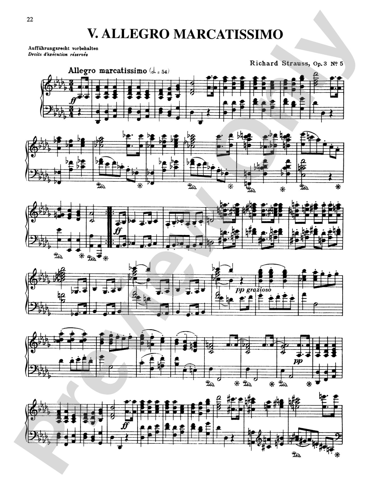 Strauss: Piano Pieces, Op. 3