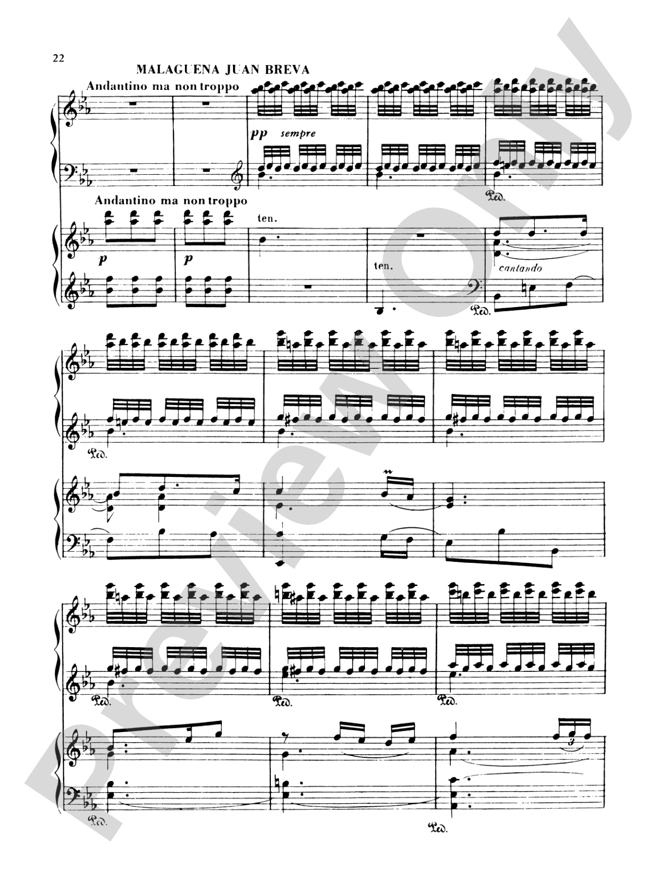 Albéniz: Rapsodia Española, Op. 70: Piano Duo (2 Pianos, 4 Hands) Book (2 copies required)