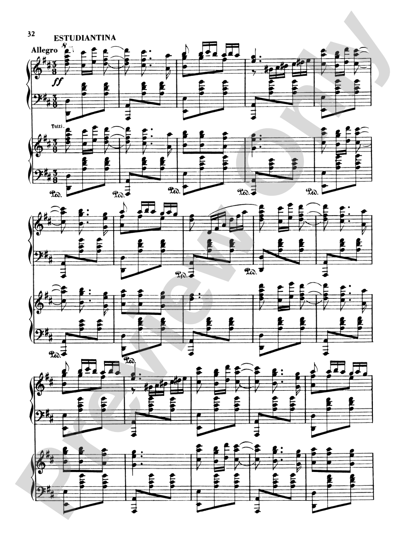 Albéniz: Rapsodia Española, Op. 70: Piano Duo (2 Pianos, 4 Hands) Book (2 copies required)
