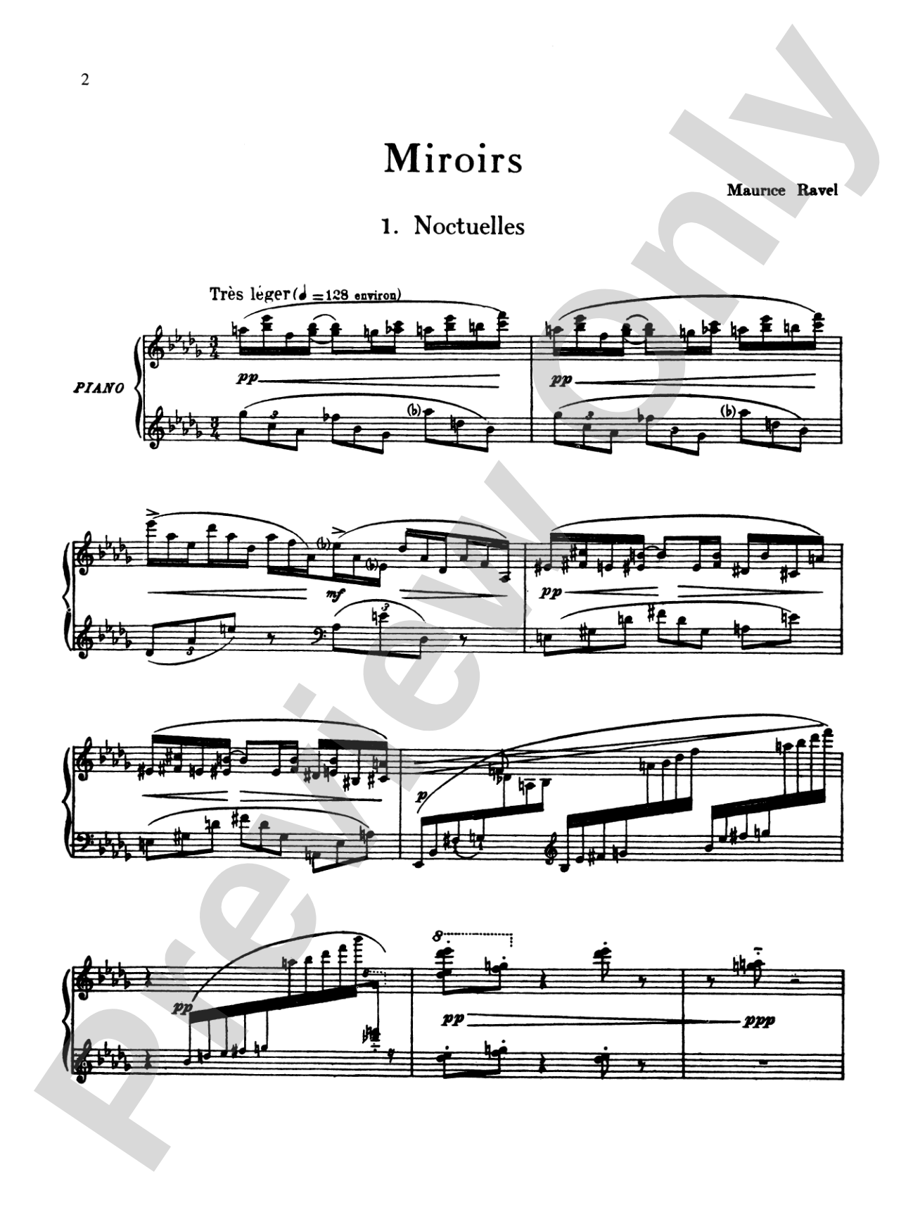 Ravel: Miroirs: Piano Book