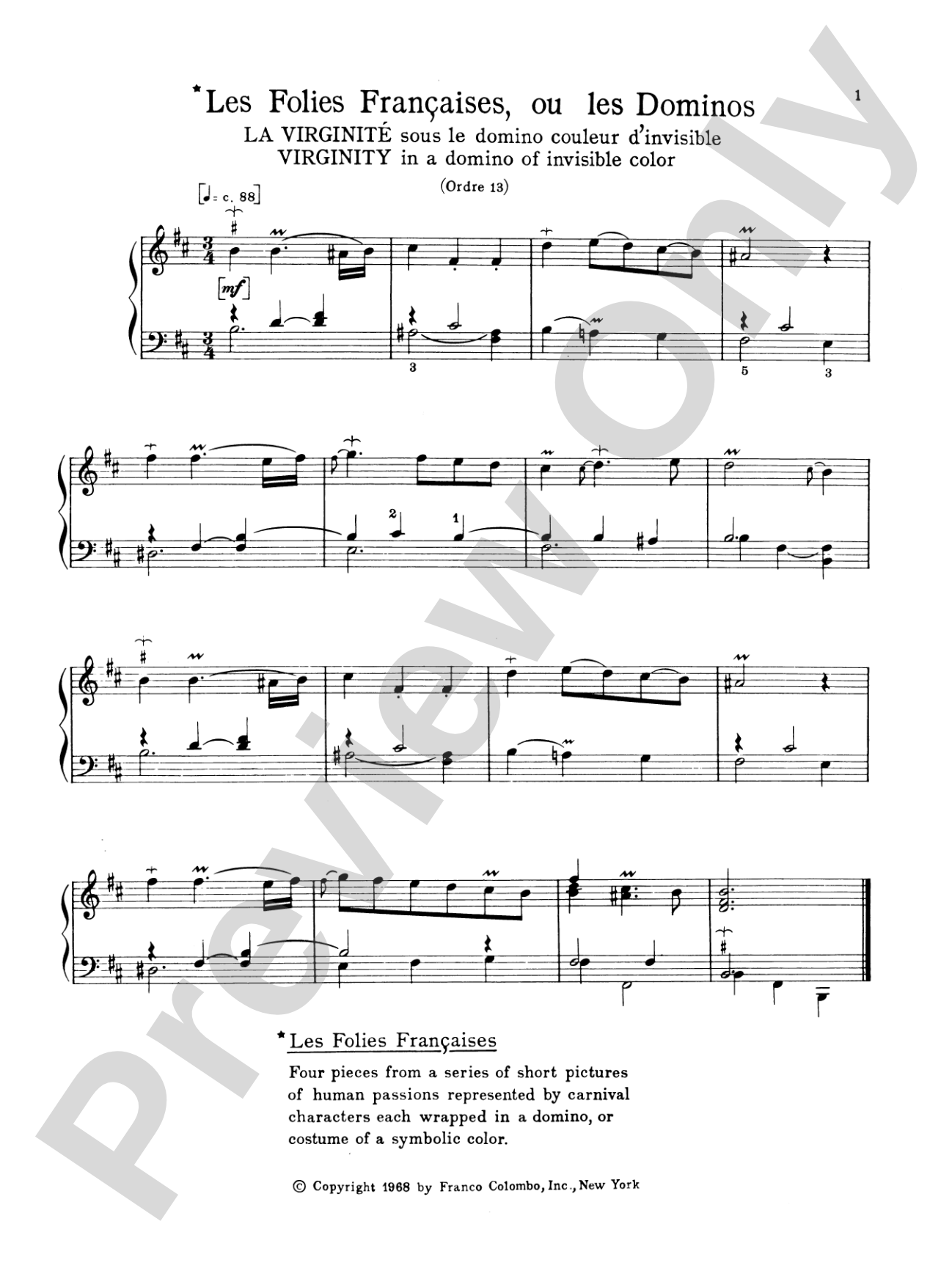 Couperin: The Graded Couperin (Ed. Marthe Motchane): Piano Book