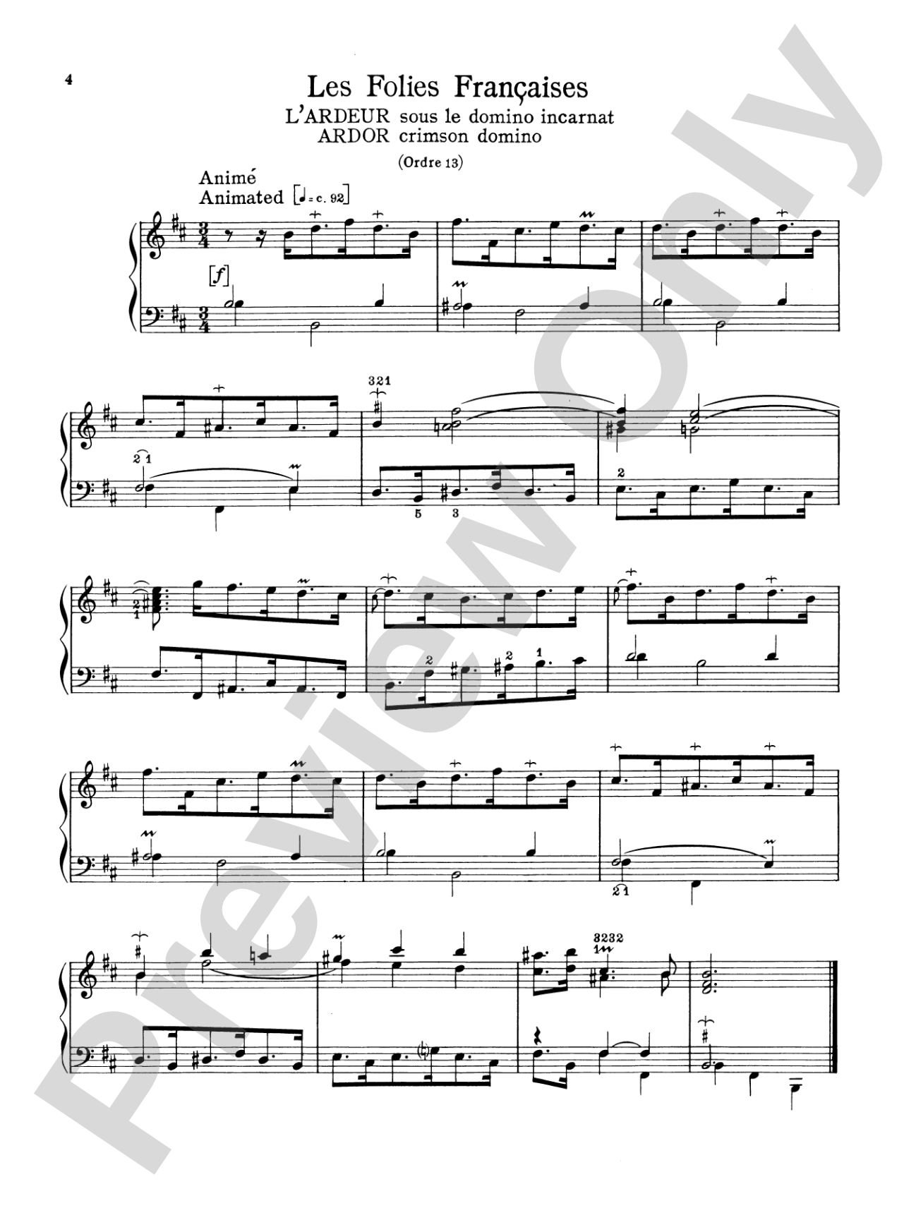 Couperin: The Graded Couperin (Ed. Marthe Motchane)