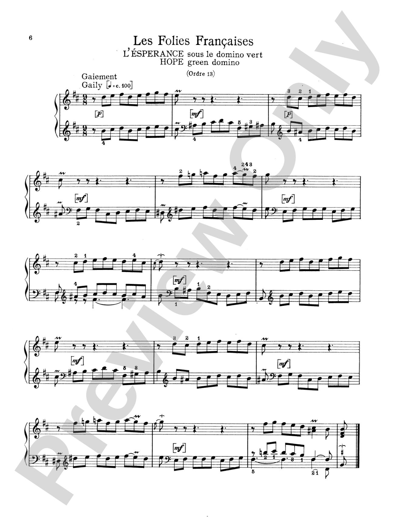 Couperin: The Graded Couperin (Ed. Marthe Motchane)