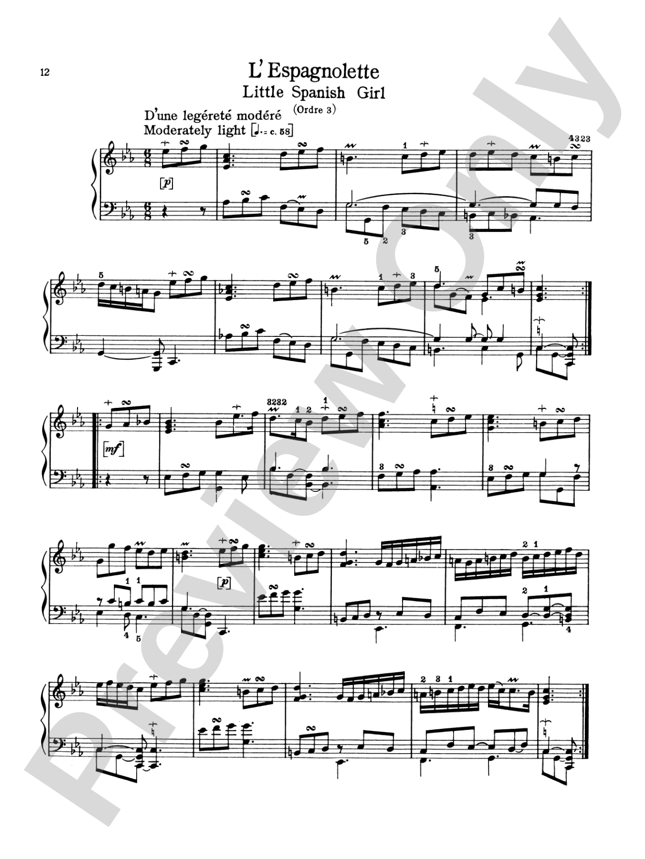 Couperin: The Graded Couperin (Ed. Marthe Motchane)