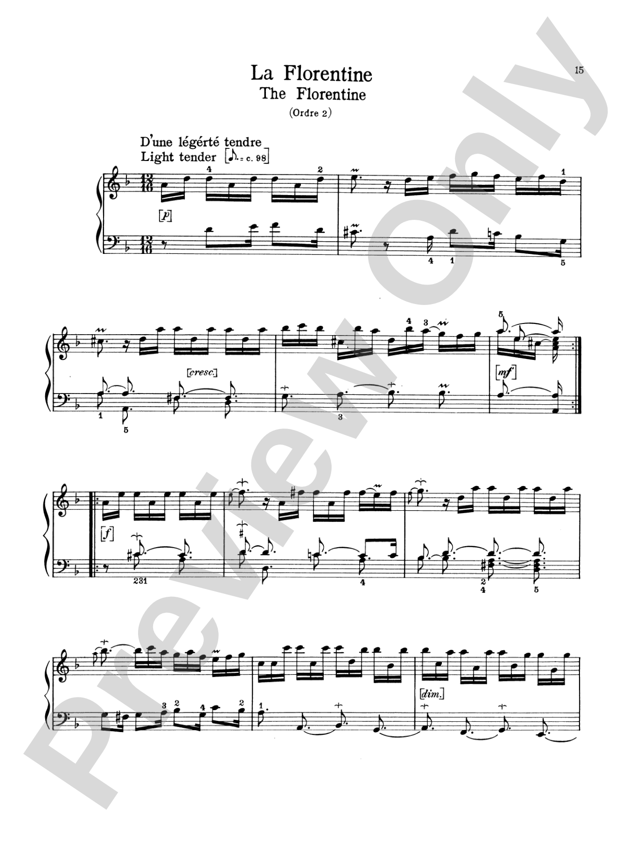 Couperin: The Graded Couperin (Ed. Marthe Motchane)