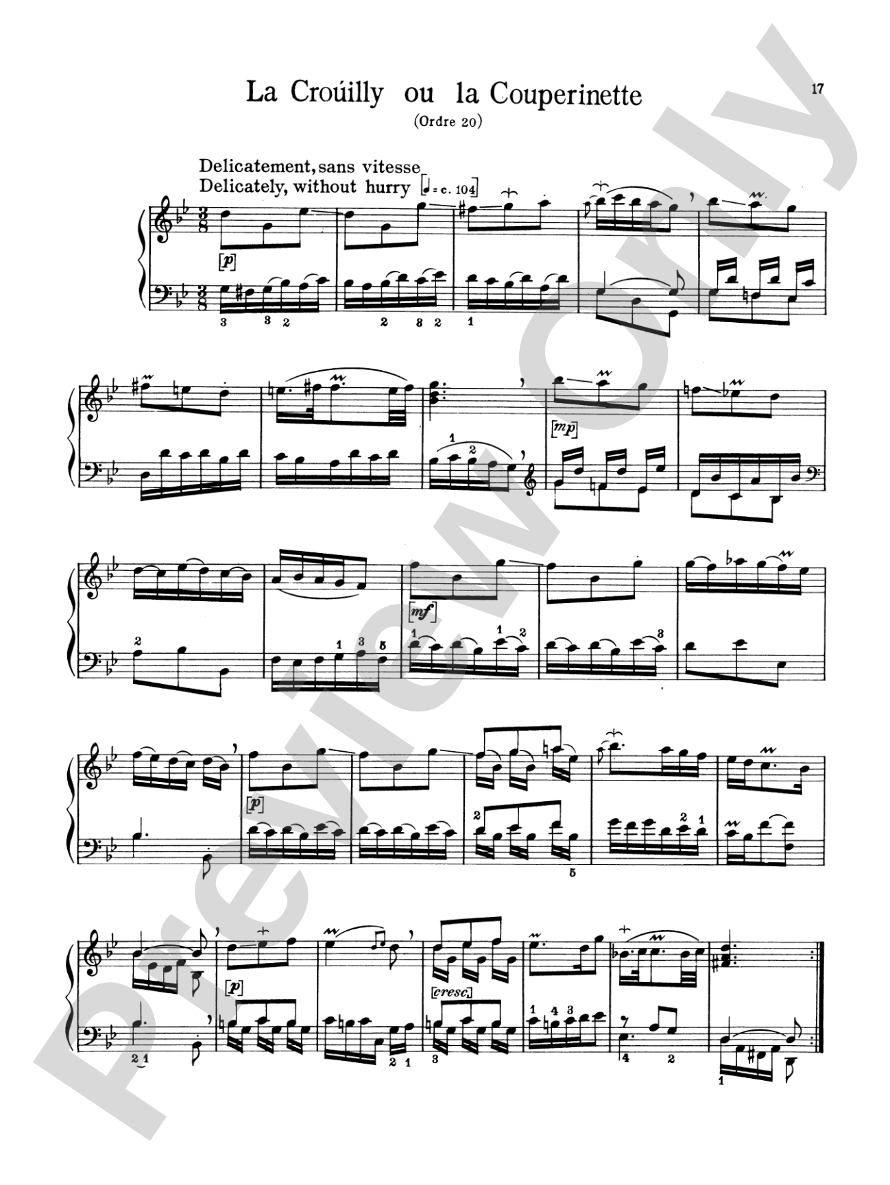 Couperin: The Graded Couperin (Ed. Marthe Motchane)