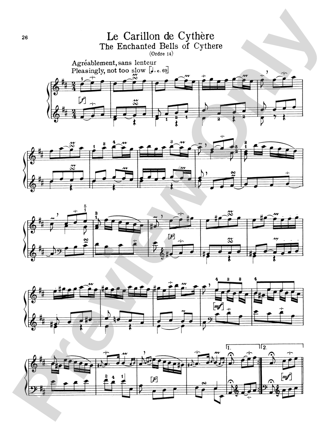 Couperin: The Graded Couperin (Ed. Marthe Motchane)