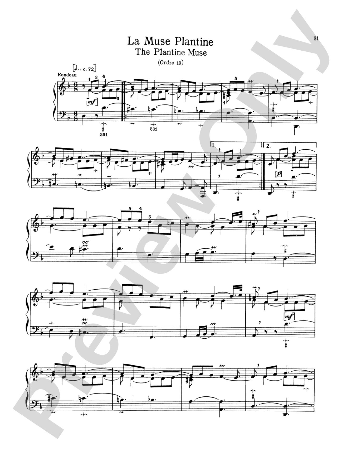 Couperin: The Graded Couperin (Ed. Marthe Motchane)