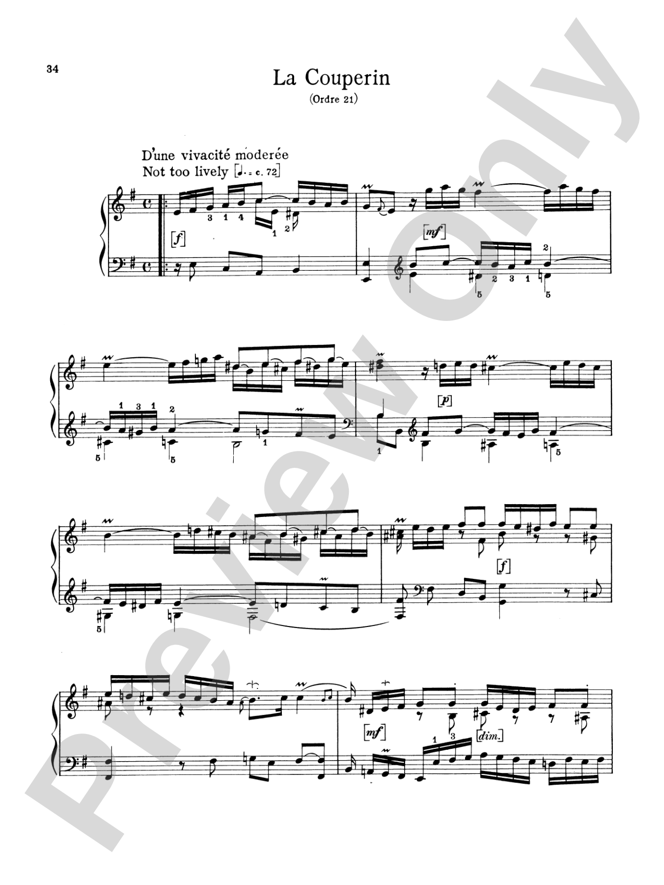 Couperin: The Graded Couperin (Ed. Marthe Motchane)