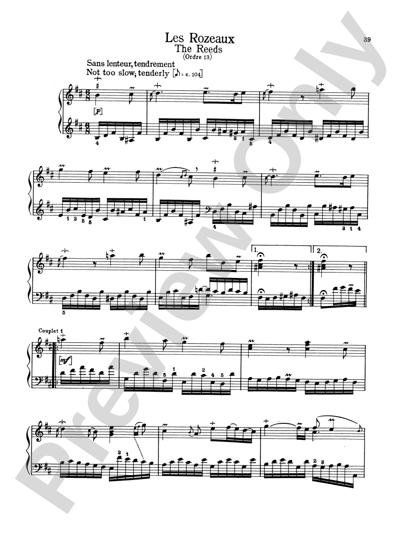 Couperin: The Graded Couperin (Ed. Marthe Motchane)