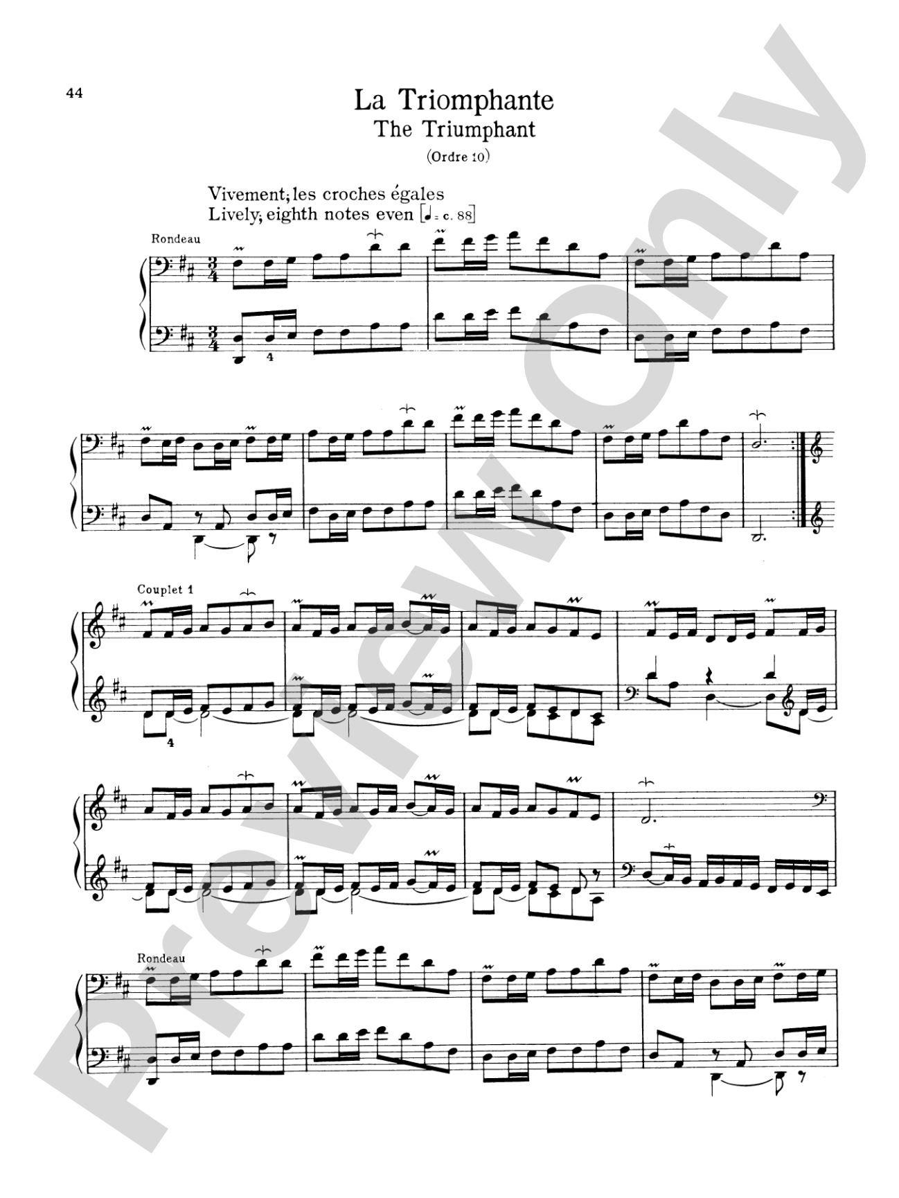 Couperin: The Graded Couperin (Ed. Marthe Motchane)
