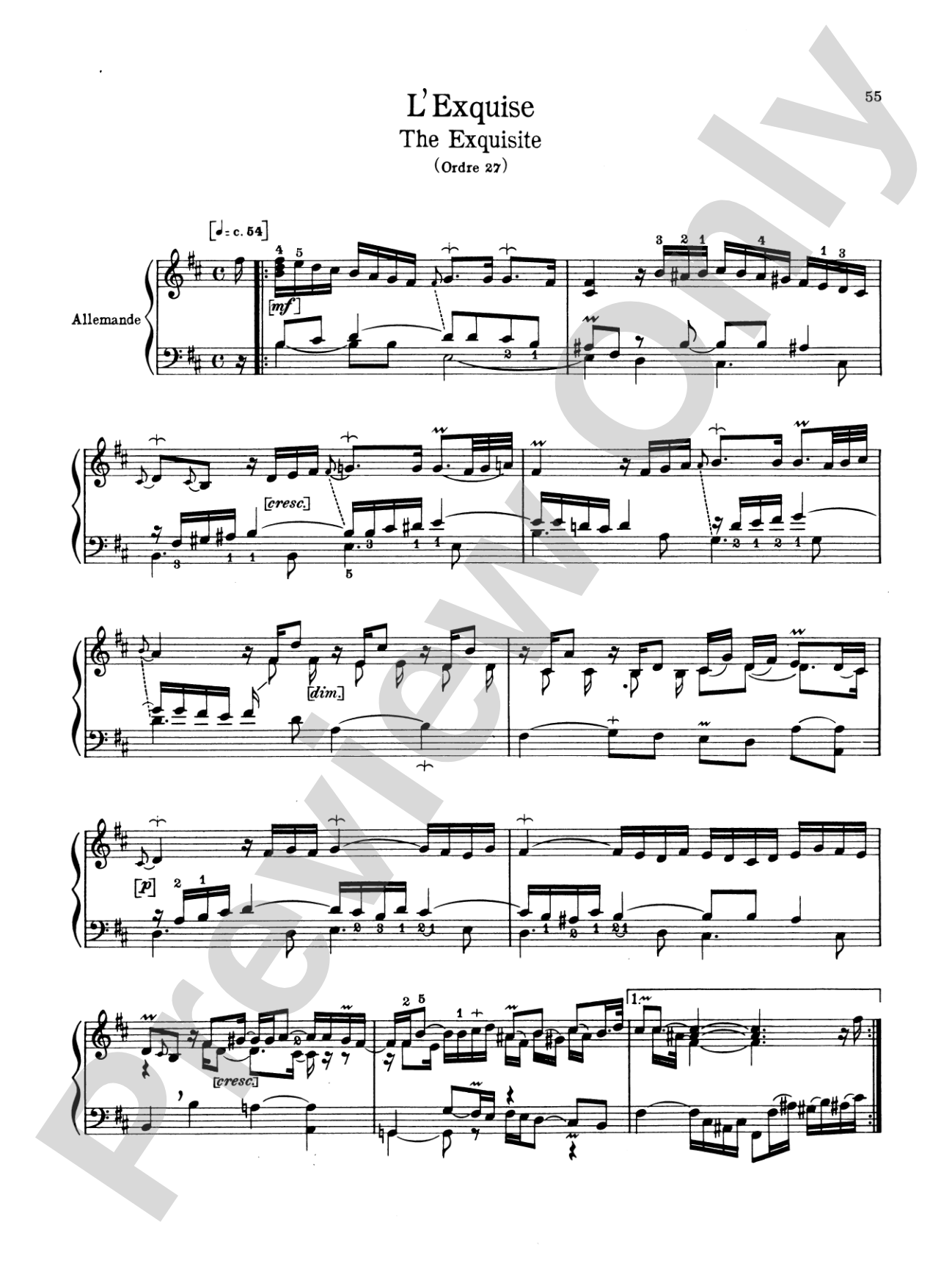 Couperin: The Graded Couperin (Ed. Marthe Motchane)