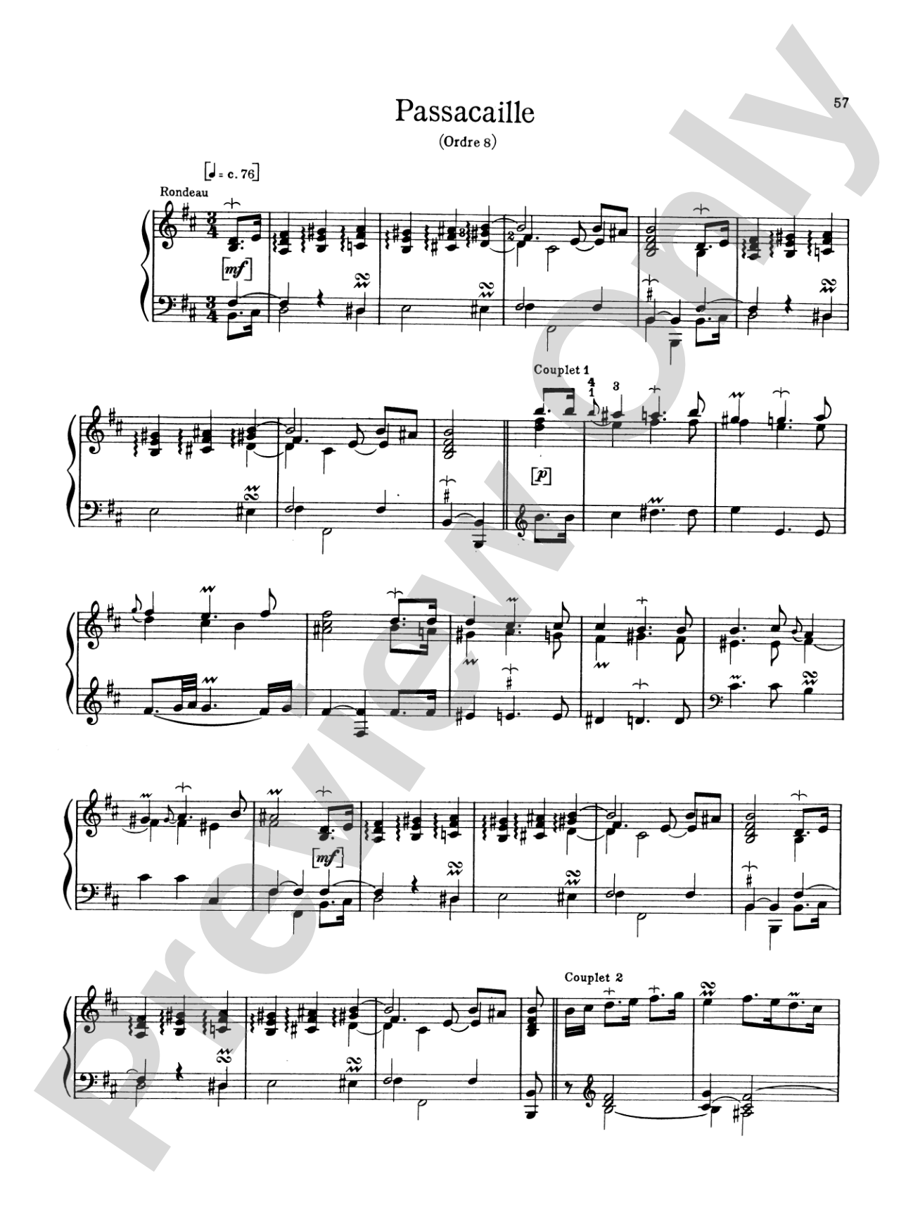 Couperin: The Graded Couperin (Ed. Marthe Motchane)