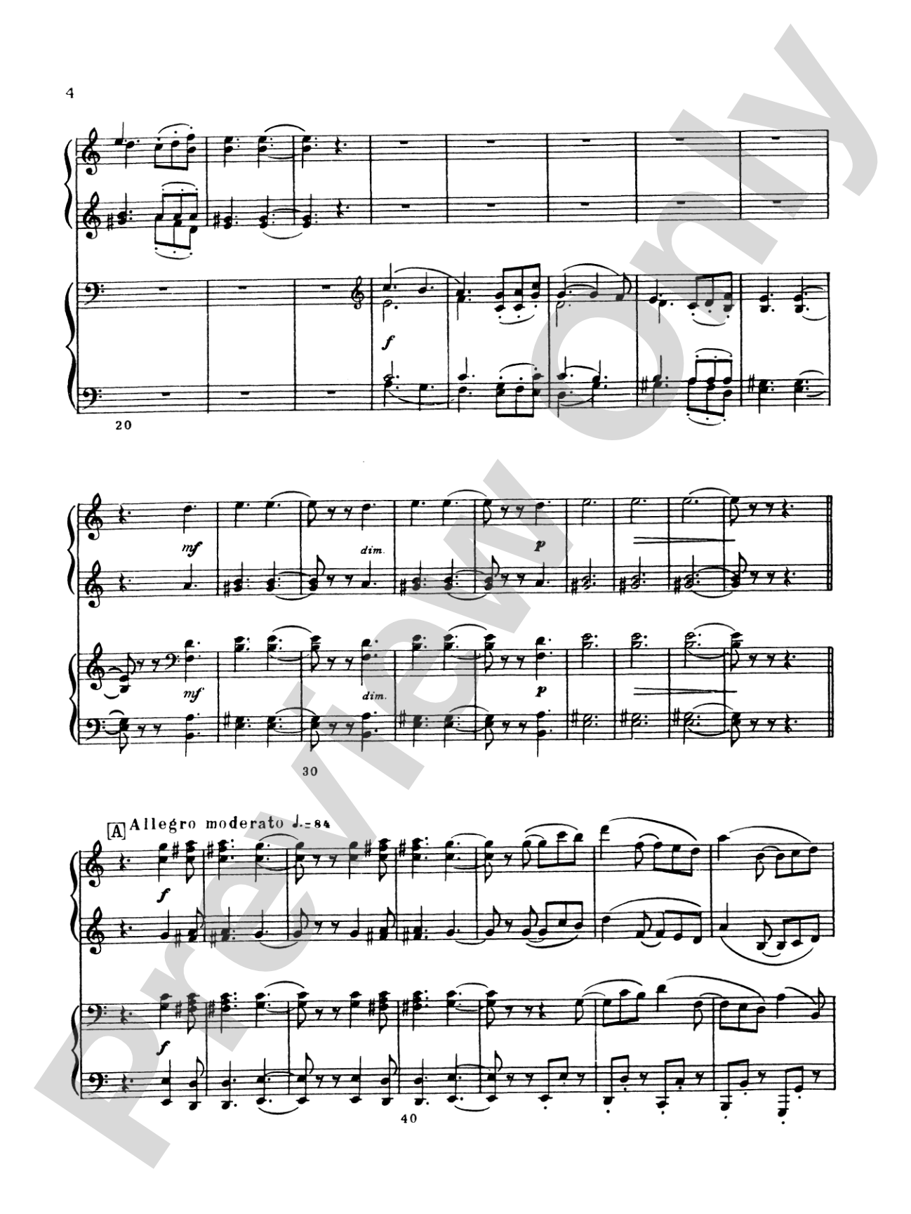 Tchaikovsky: Serenade, Op. 48: Piano Duet (1 Piano, 4 Hands) Book