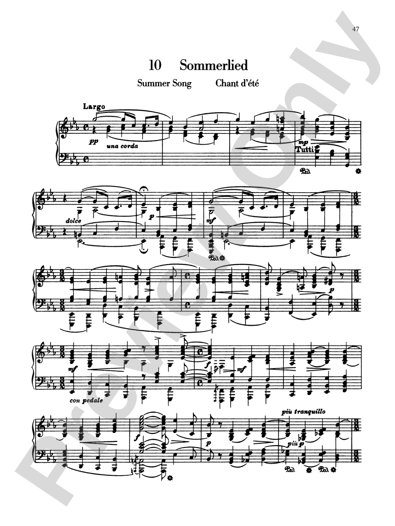 Sibelius: Ten Pieces, Op. 58
