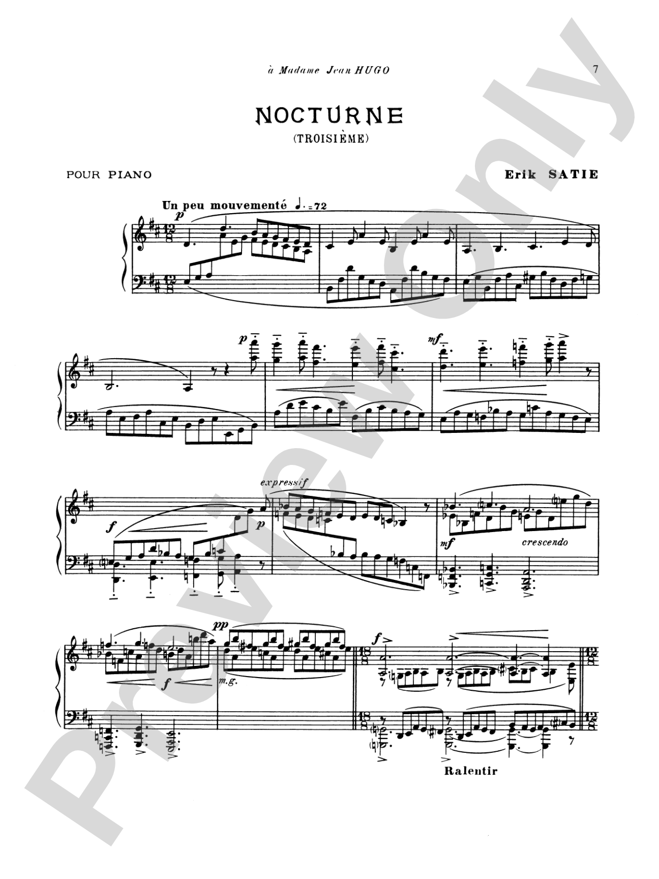 Satie: Five Nocturnes