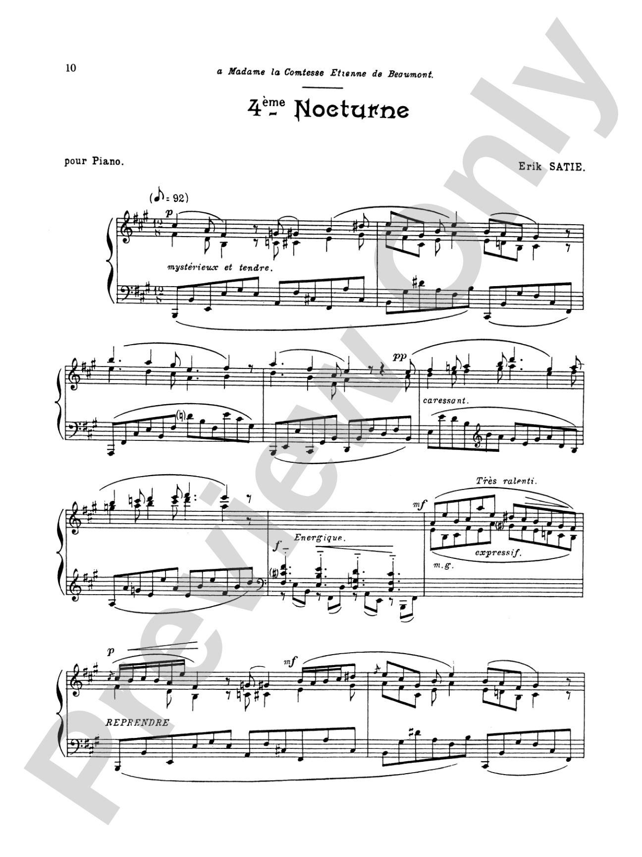 Satie: Five Nocturnes