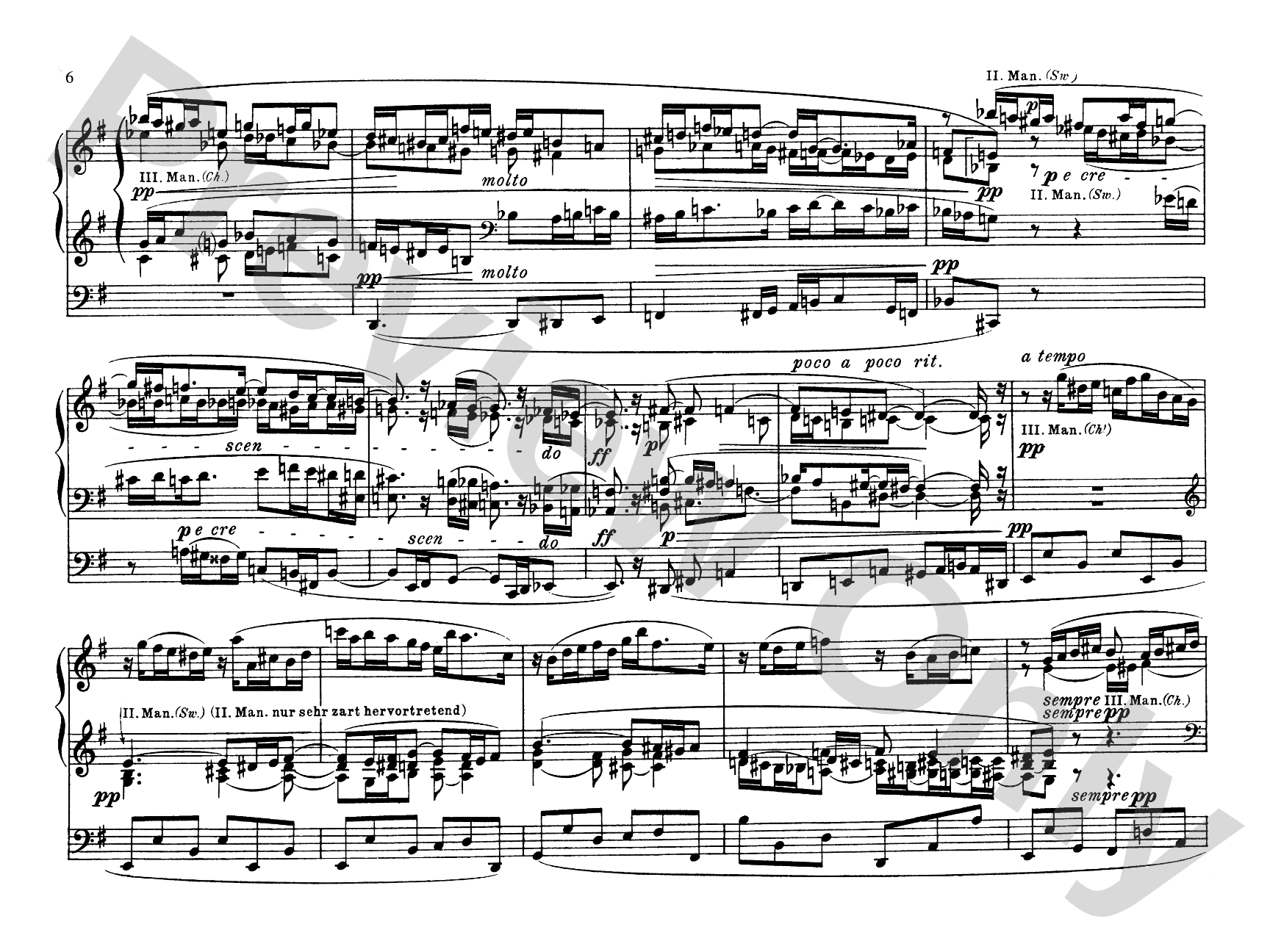 Reger: Twelve Pieces for Organ, Op. 80: Organ Comb Bound Book