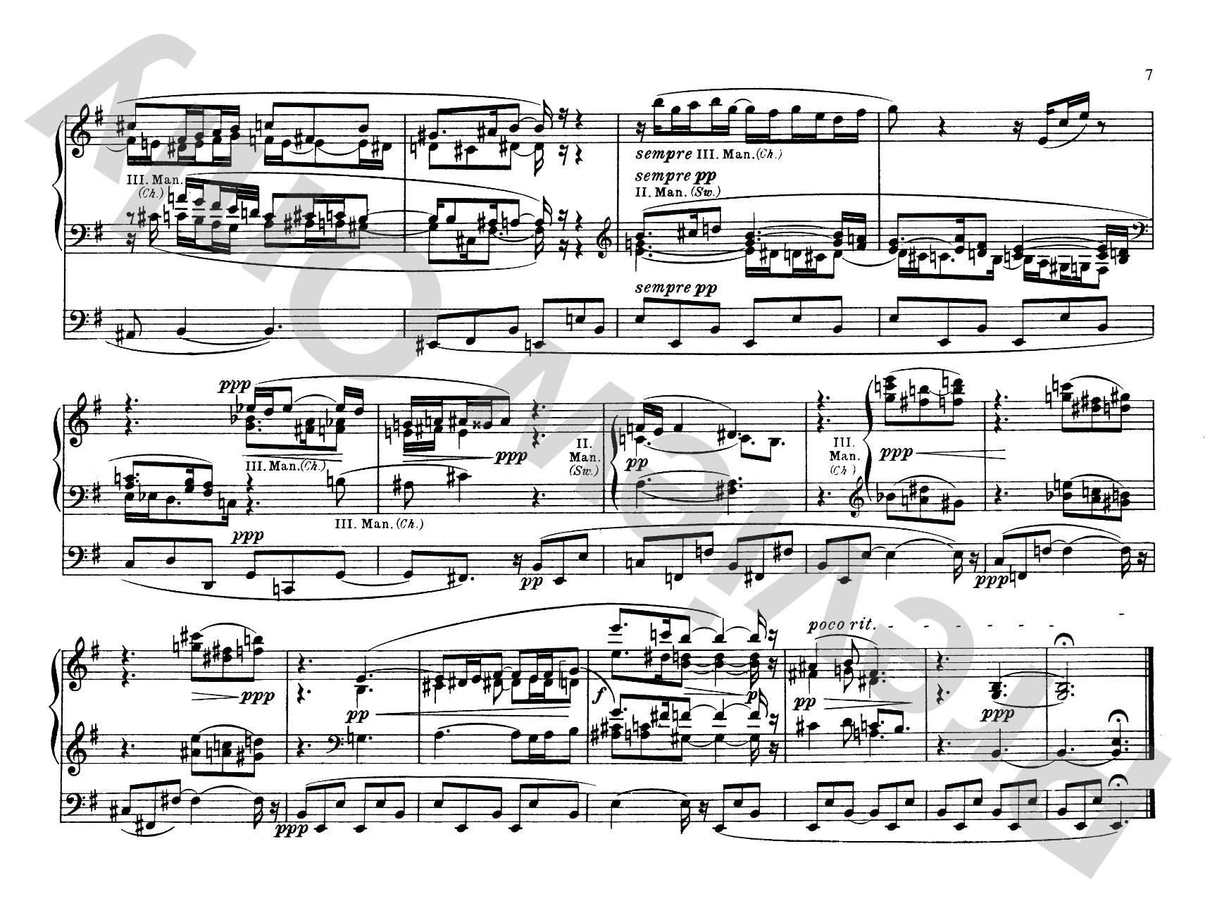 Reger: Twelve Pieces for Organ, Op. 80: Organ Comb Bound Book