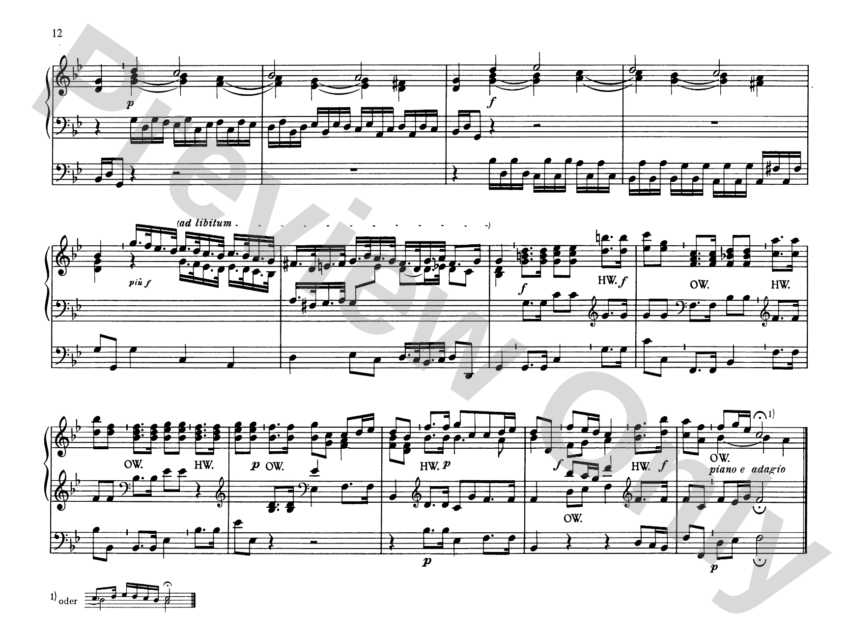 Handel: Six Organ Concerti, Op. 7, Nos. 7-12: Organ Comb Bound Book