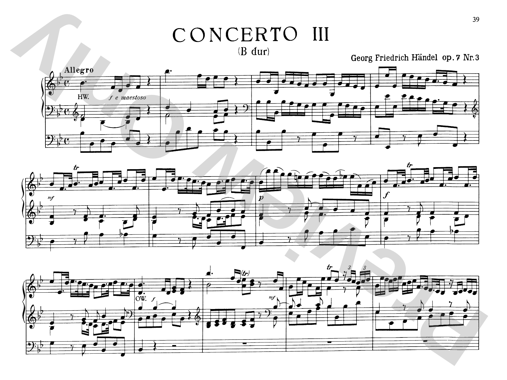 Handel: Six Organ Concerti, Op. 7, Nos. 7-12