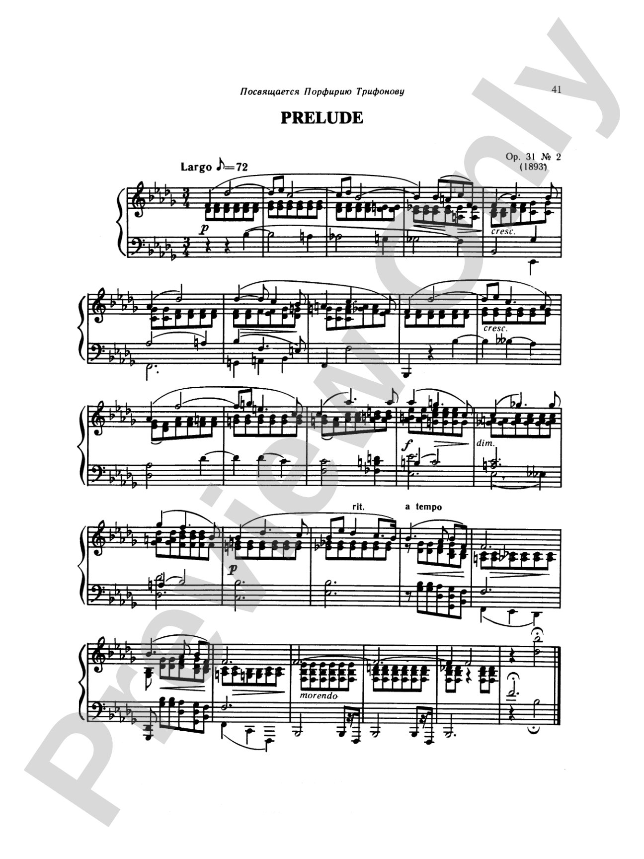 Liadov: Preludes