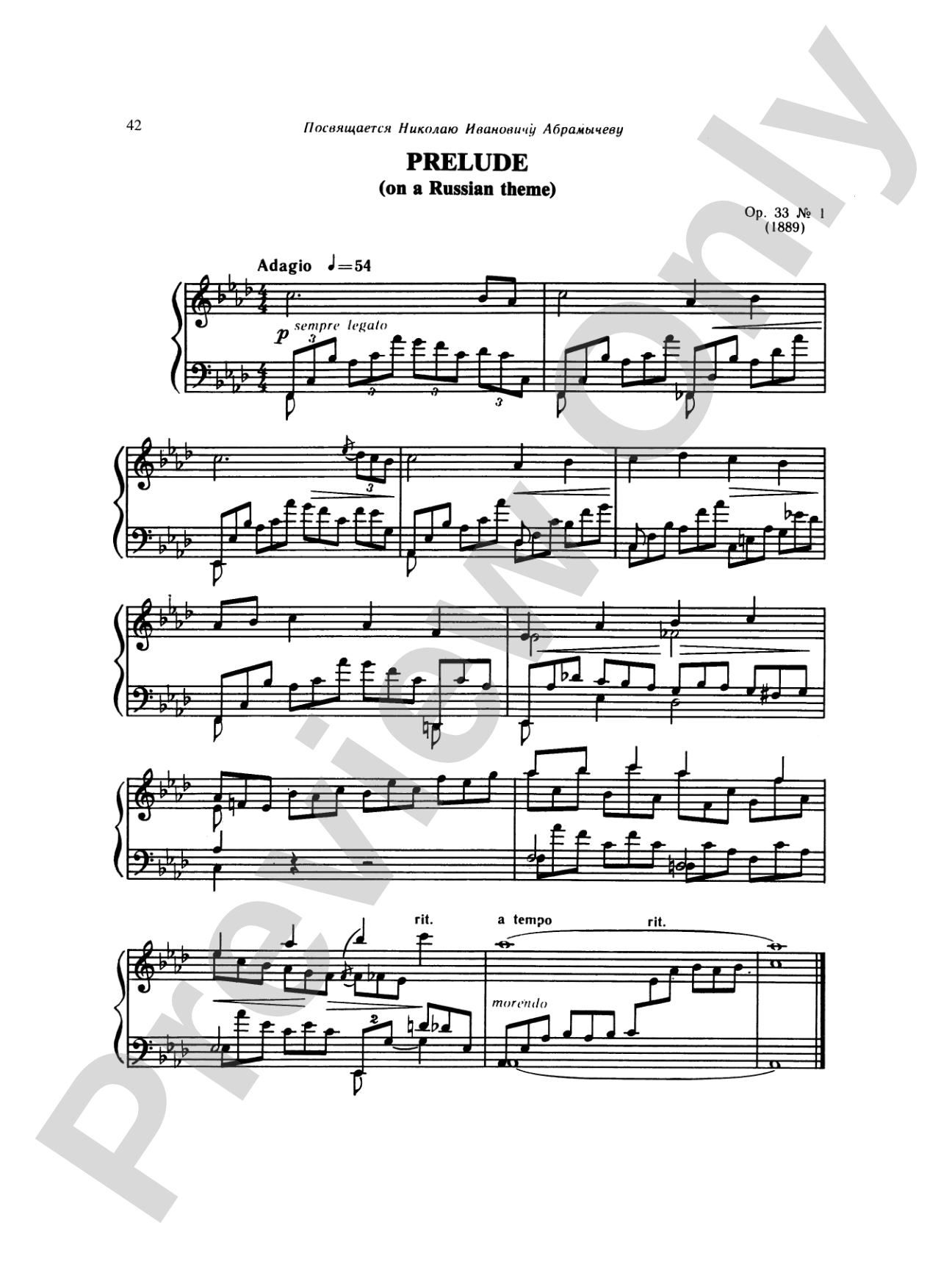 Liadov: Preludes