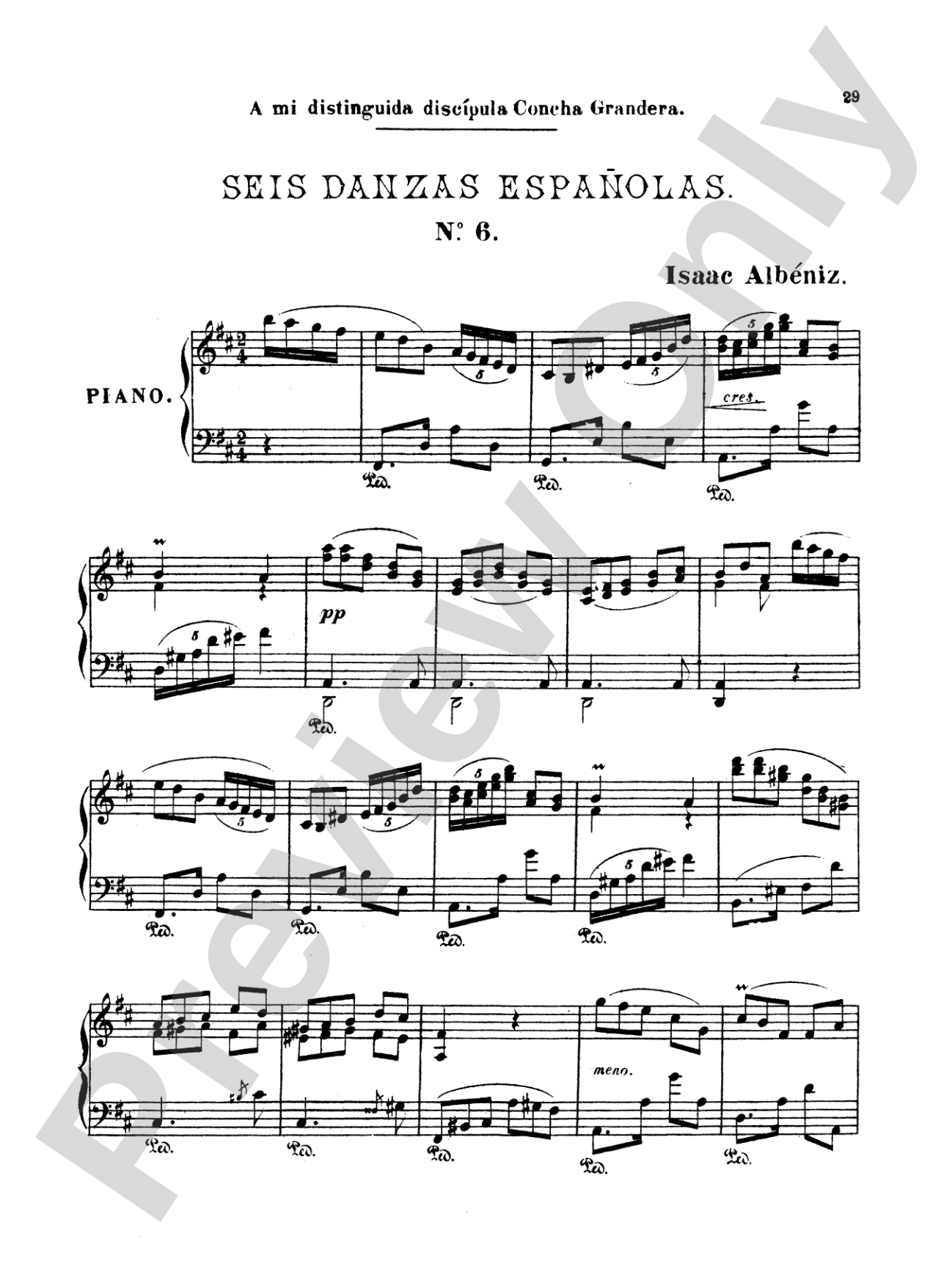 Albéniz: Six Spanish Dances