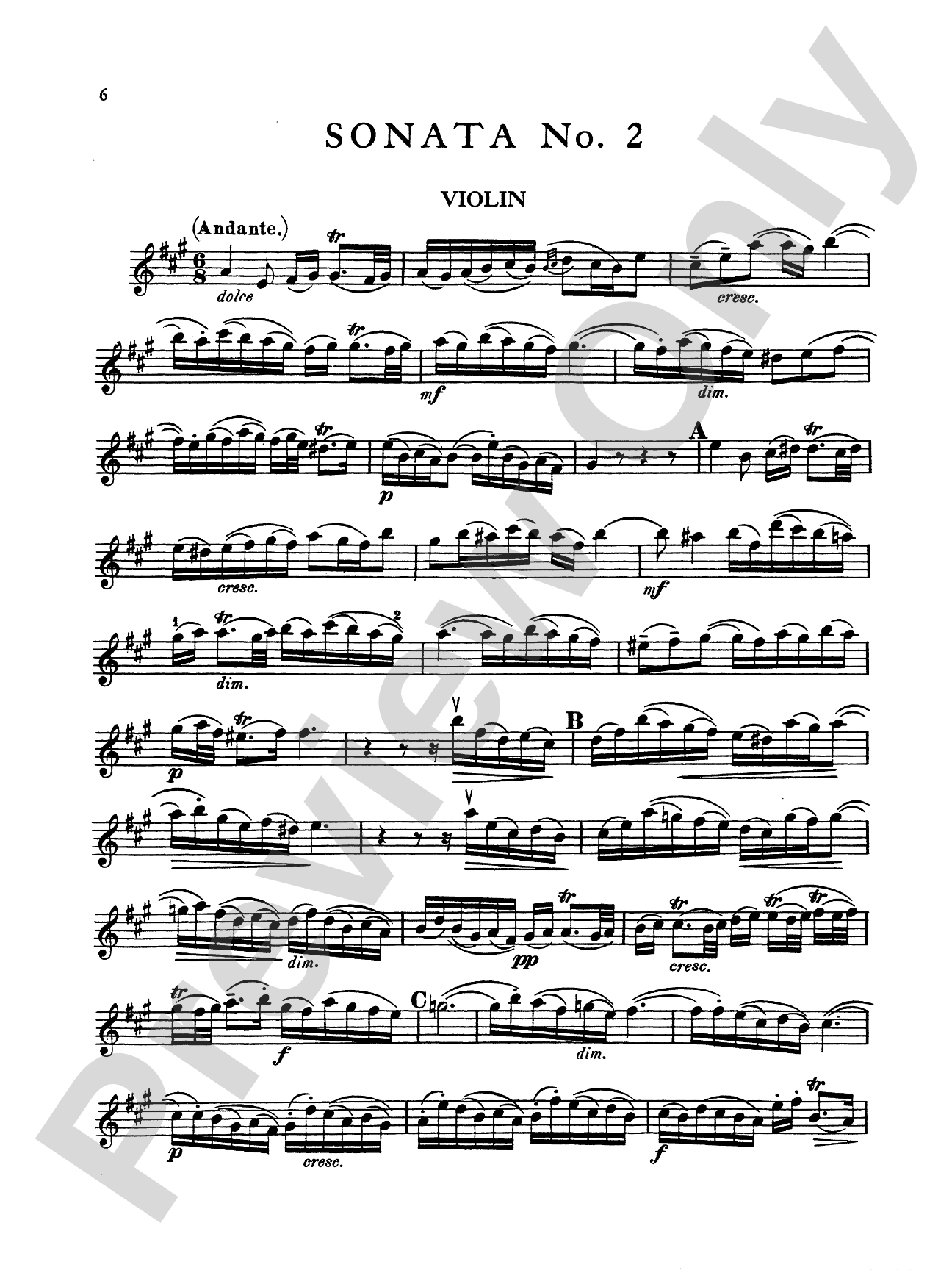 Bach: Six Sonatas (Ed. David), Volume I