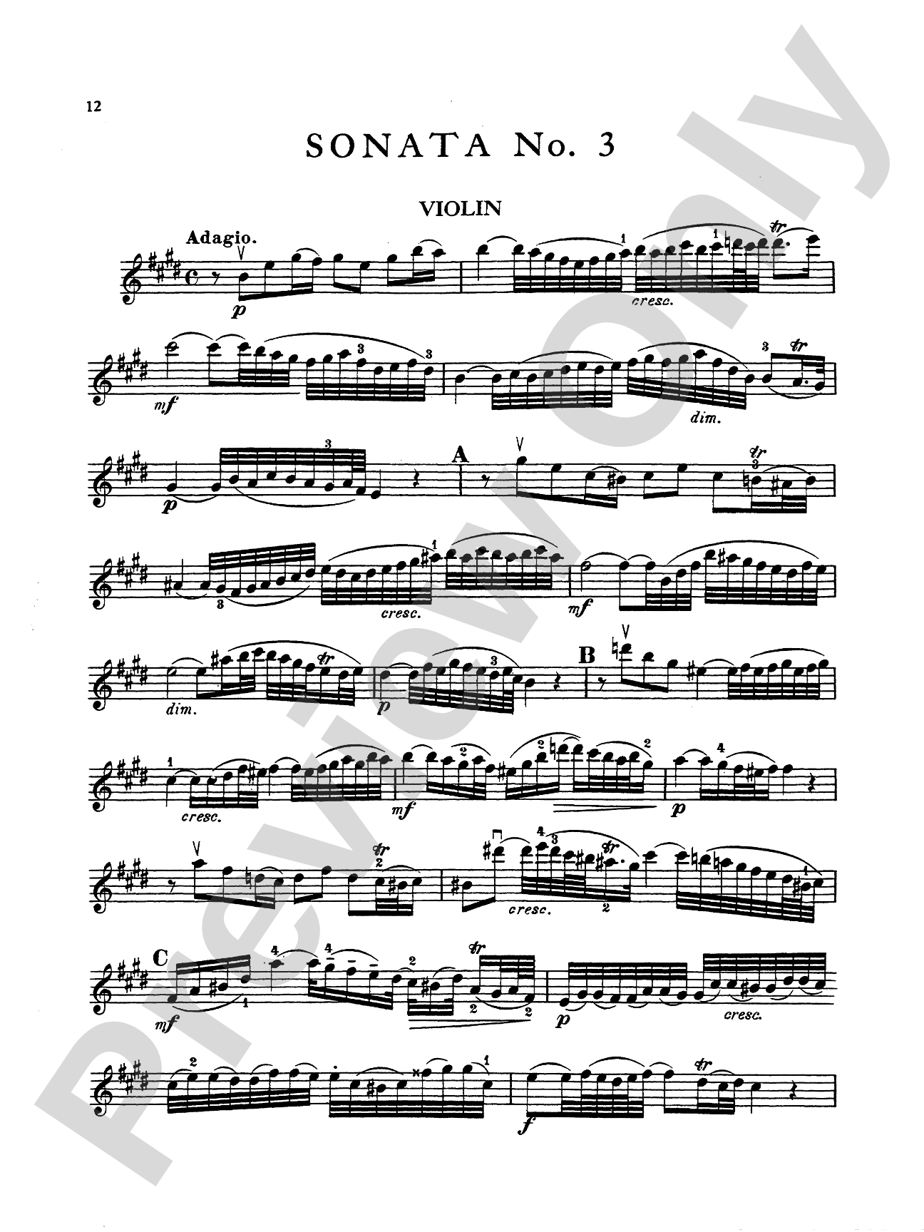 Bach: Six Sonatas (Ed. David), Volume I