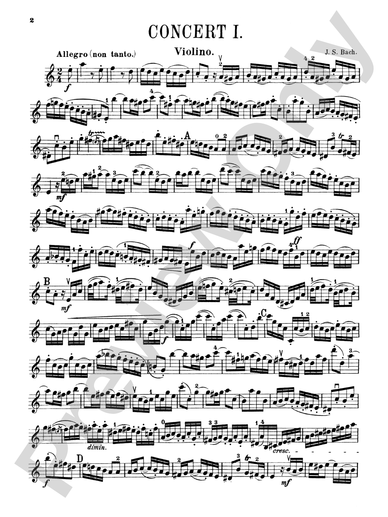 Bach: Violin Concerto in A Minor