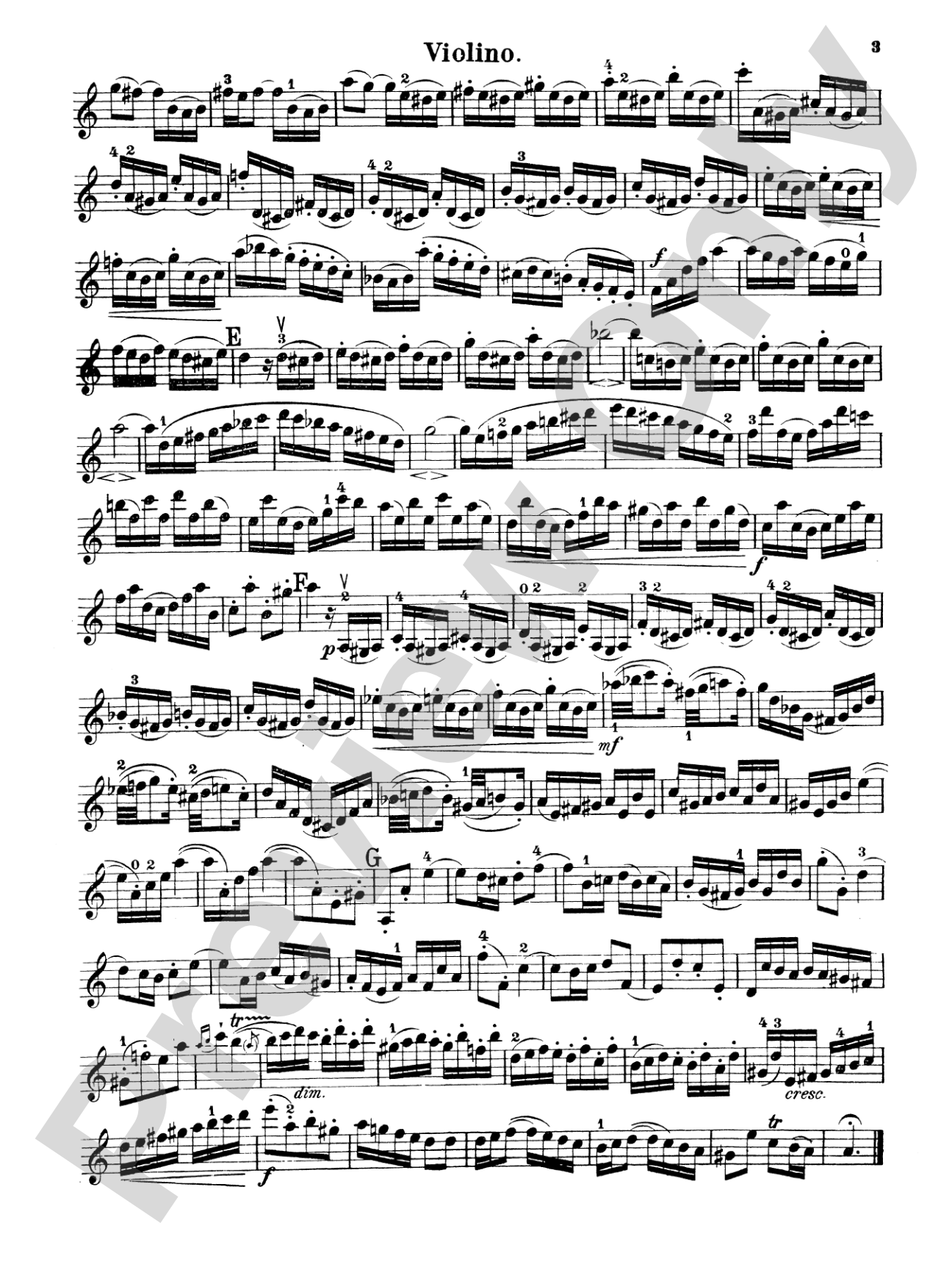 Bach: Violin Concerto in A Minor: Violin Book
