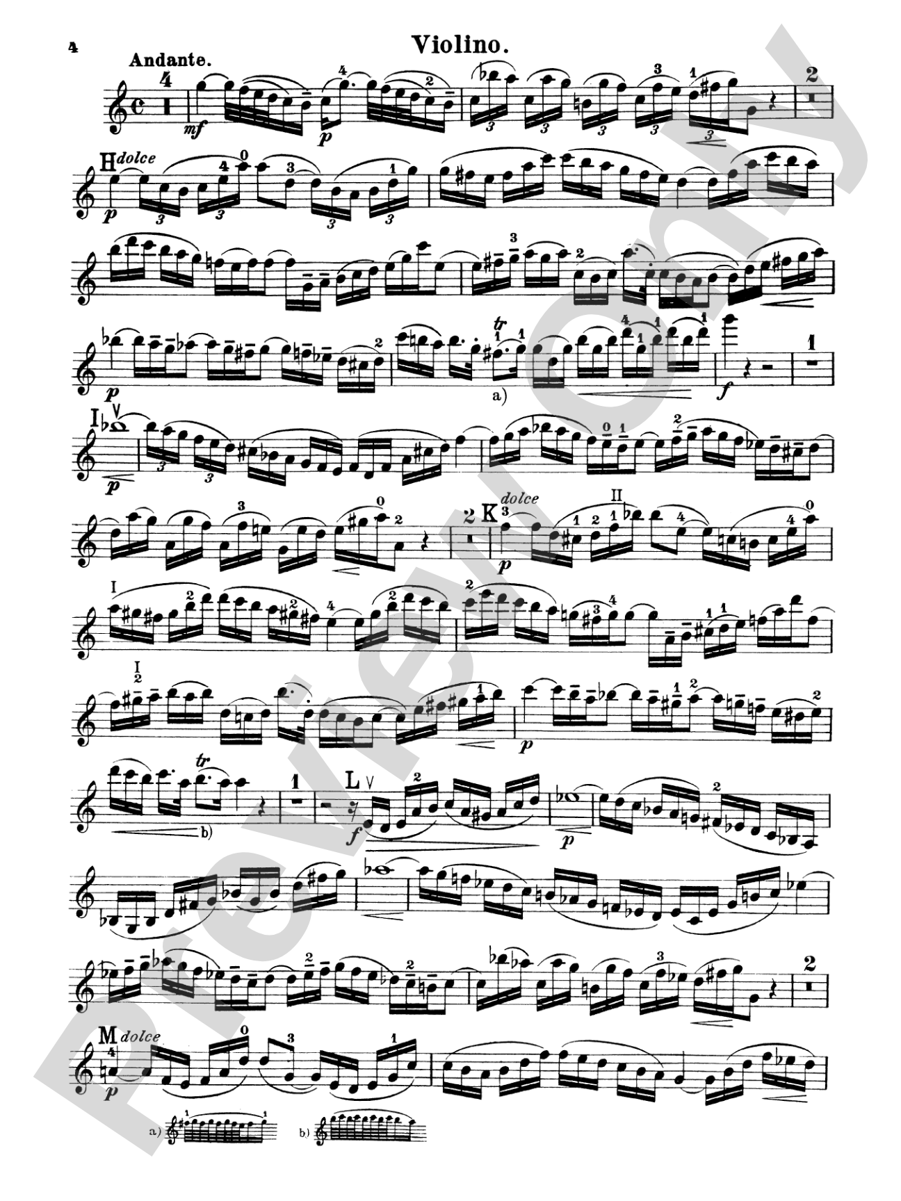 Bach: Violin Concerto in A Minor: Violin Book