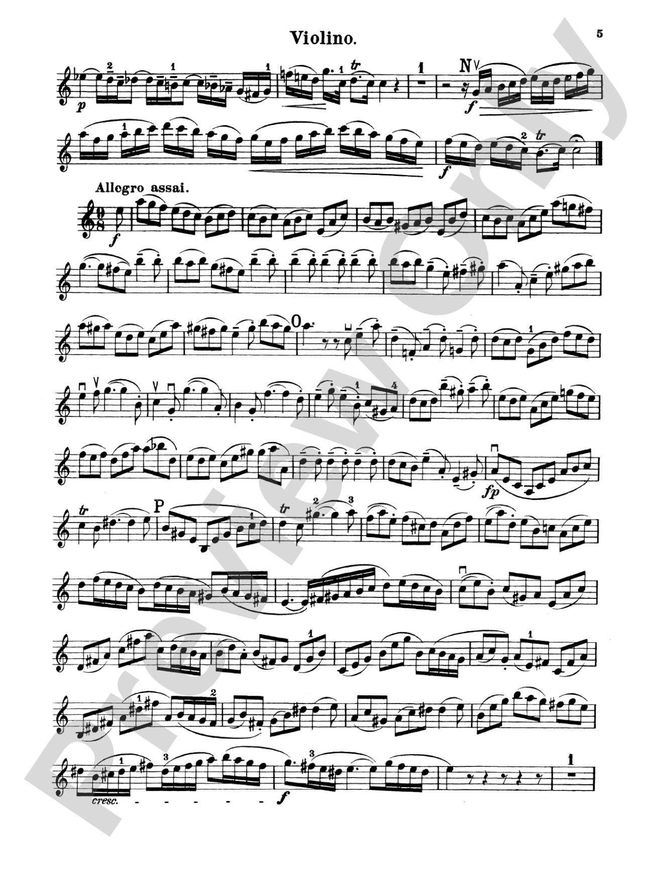 Bach: Violin Concerto in A Minor: Violin Book