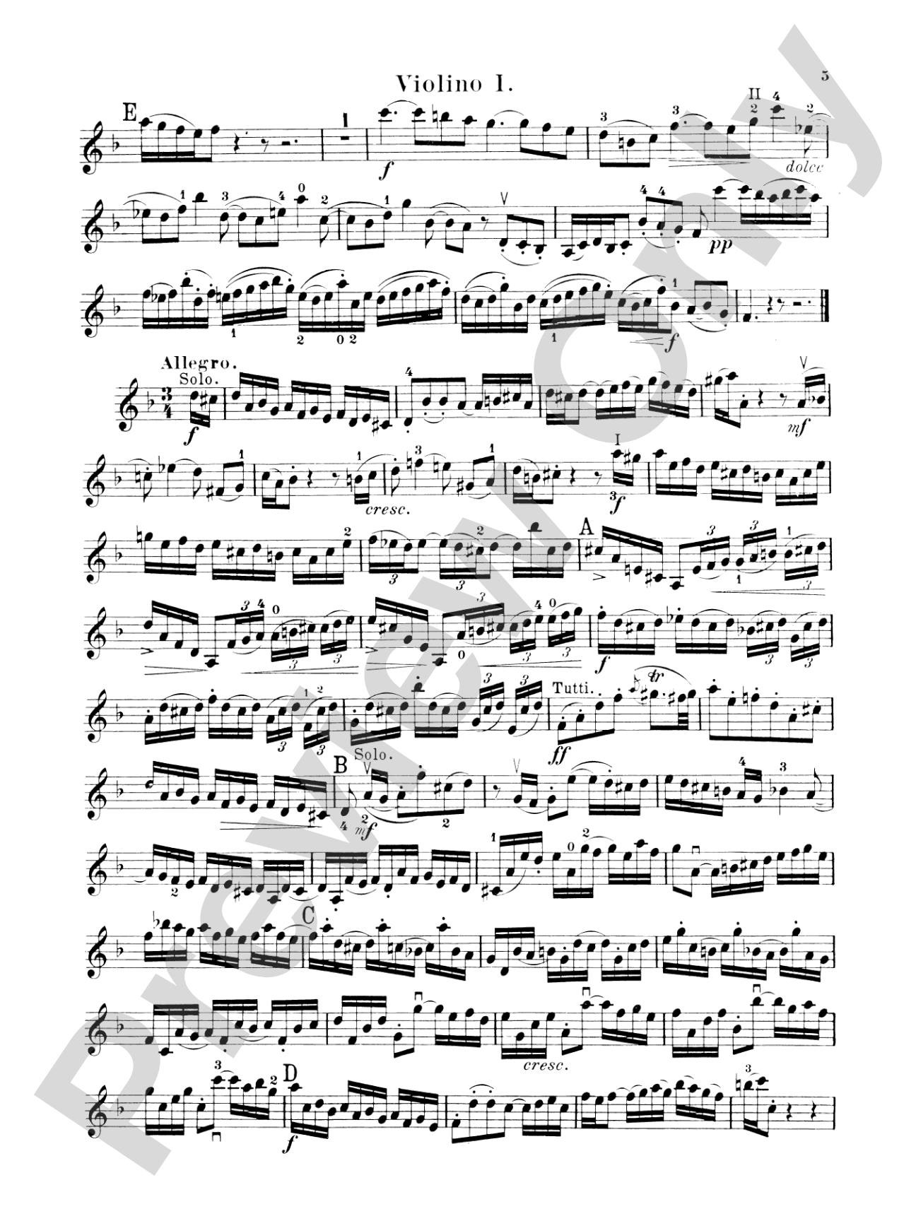 Bach: Double Concerto in D Minor: Violin Book