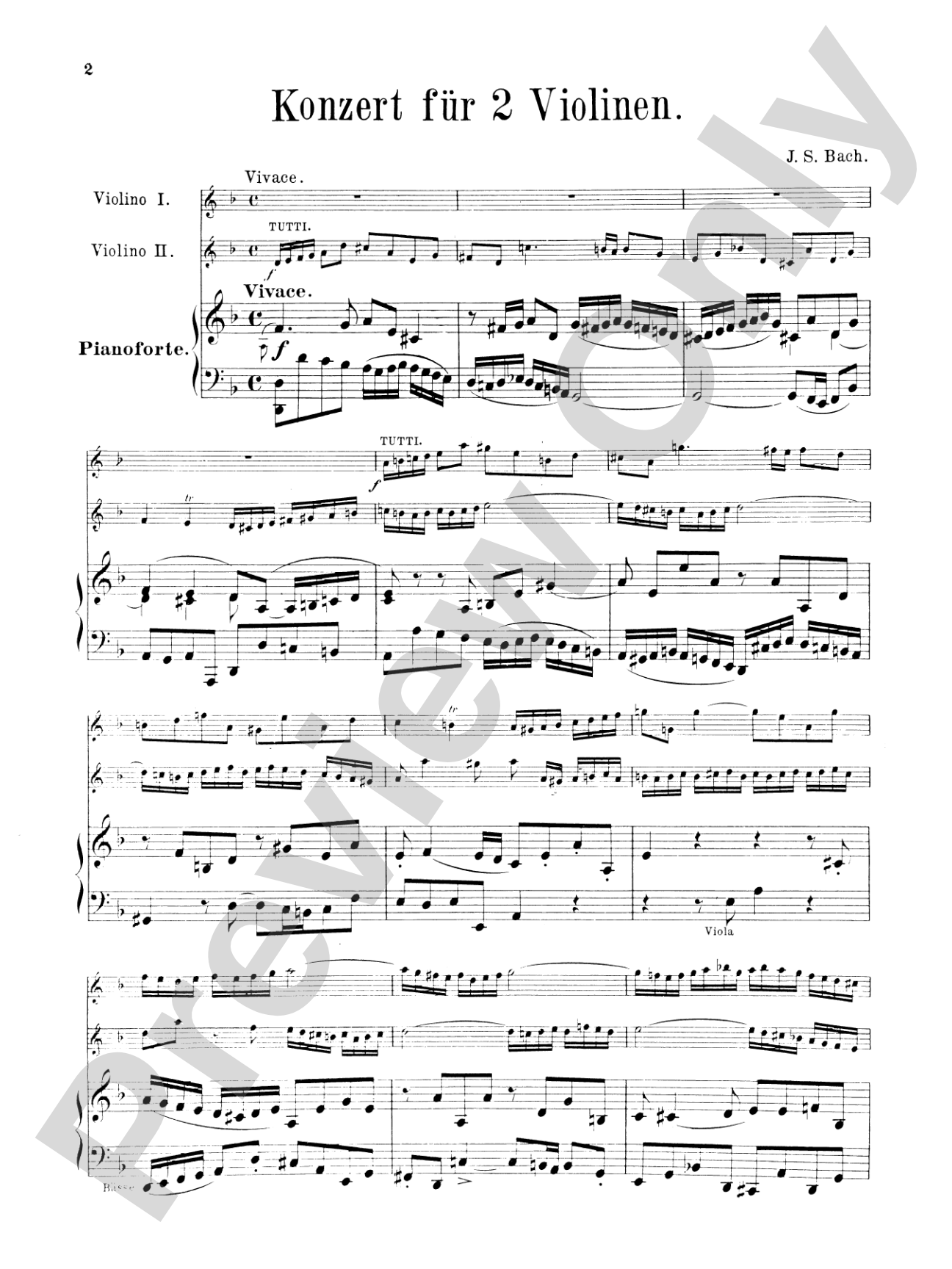 Bach: Double Concerto in D Minor