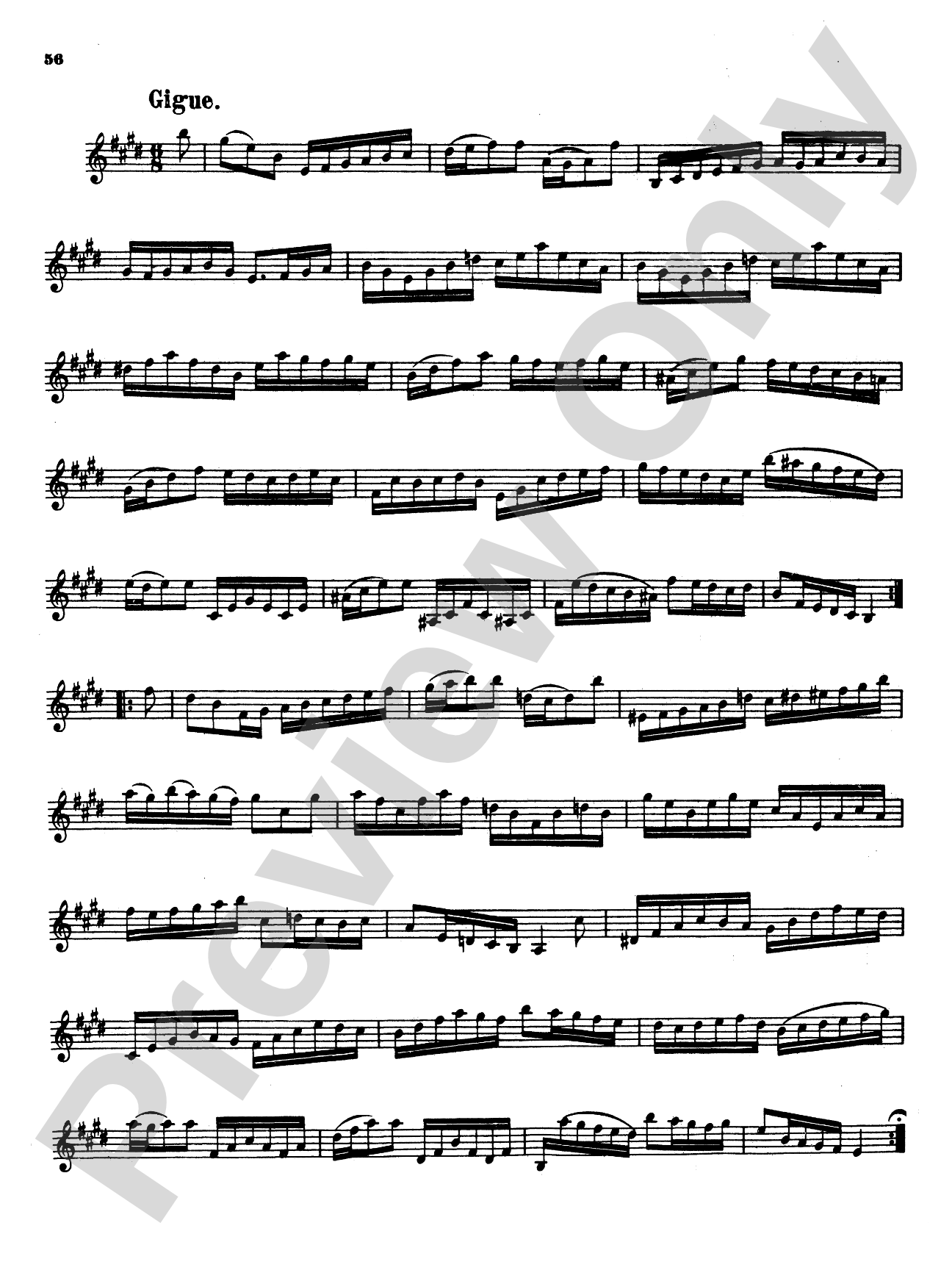 Bach: Partita III, in E Major (with added Piano parts by Ida Elkan): Violin Book