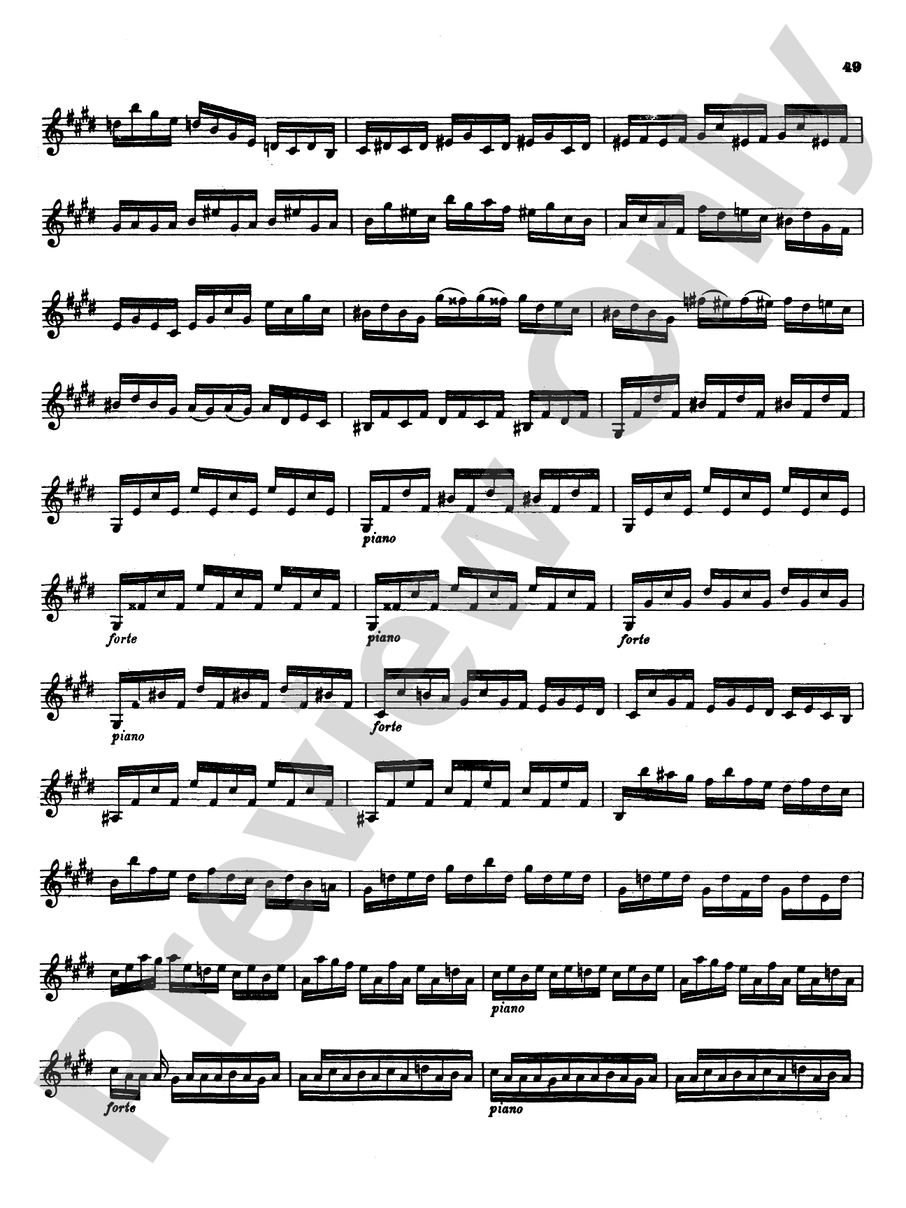 Bach: Partita III, in E Major (with added Piano parts by Ida Elkan): Violin Book