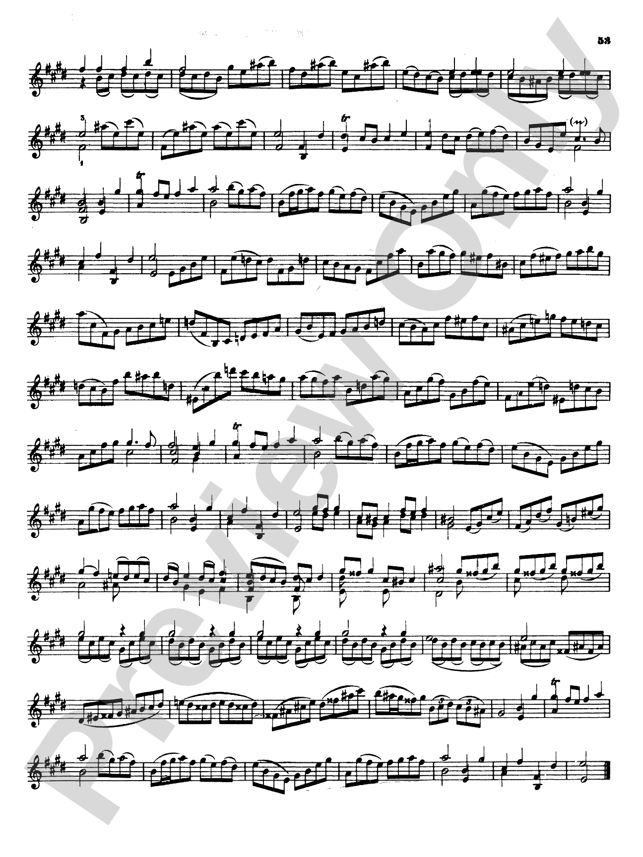 Bach: Partita III, in E Major (with added Piano parts by Ida Elkan): Violin Book