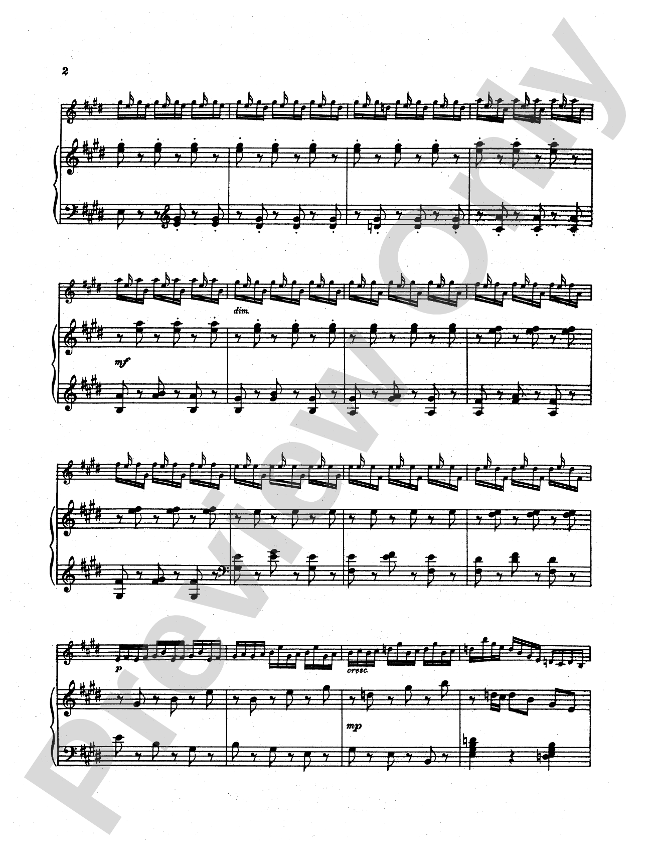 Bach: Partita III, in E Major (with added Piano parts by Ida Elkan)