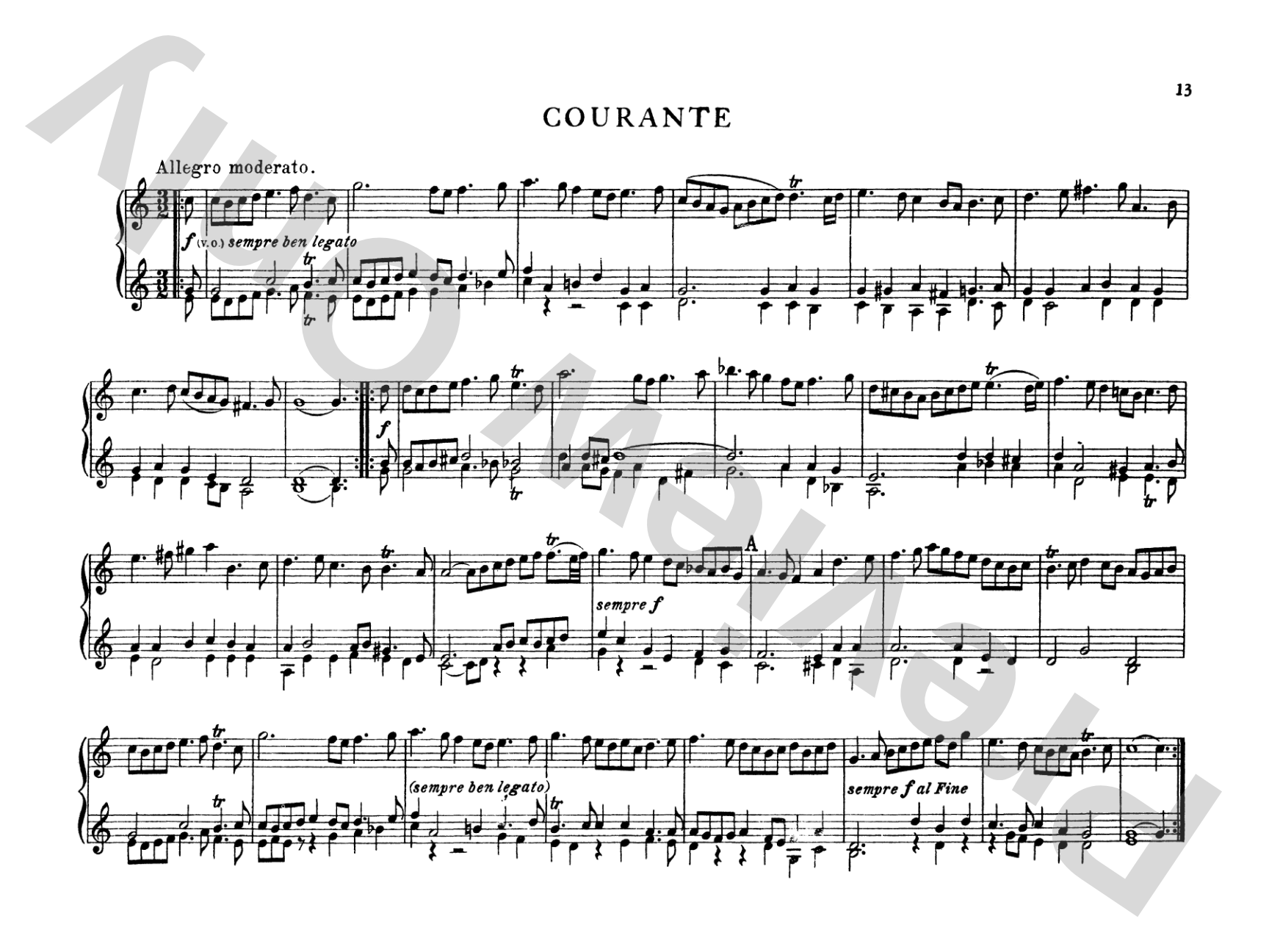 Bach: Suites (Arr. Max Reger): Piano Duet (1 Piano, 4 Hands) Comb Bound Book