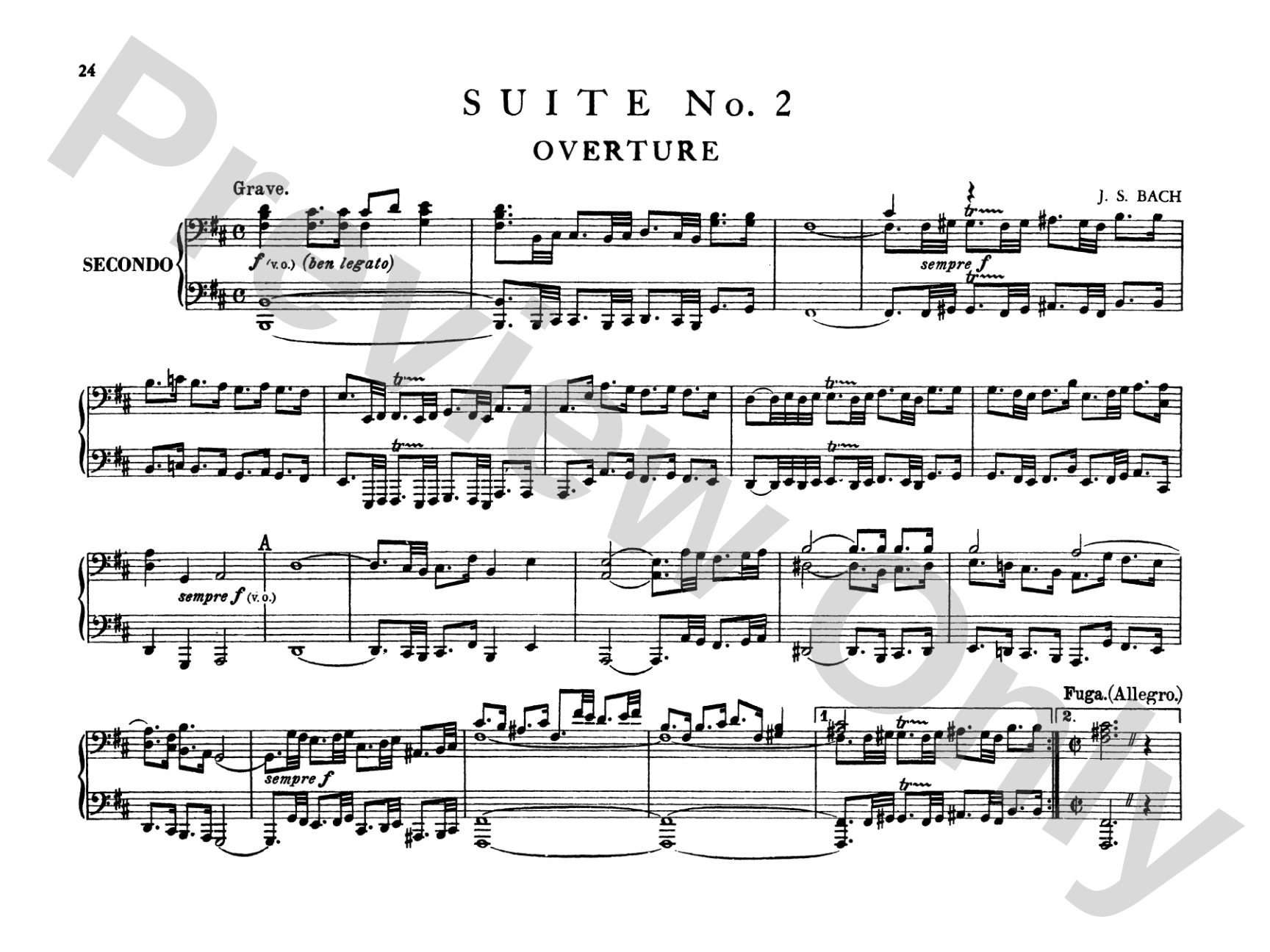 Bach: Suites (Arr. Max Reger)