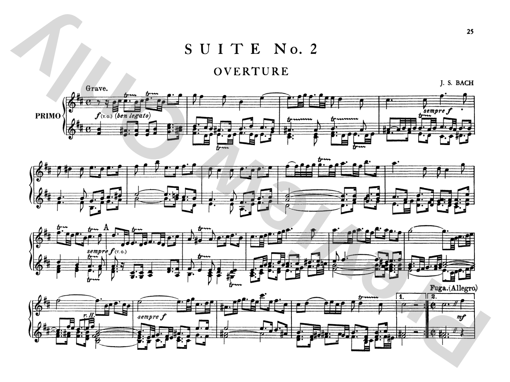 Bach: Suites (Arr. Max Reger)