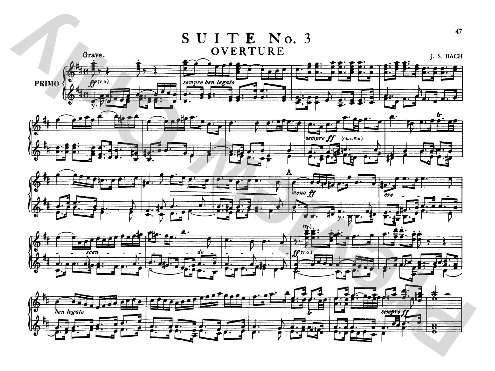 Bach: Suites (Arr. Max Reger)