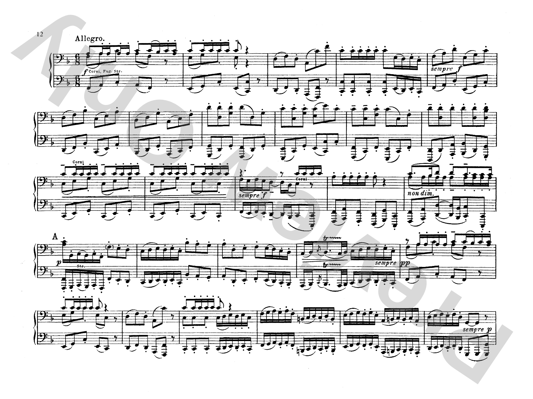 Bach: Brandenburg Concertos (Volume I) (Arr. Max Reger): Piano Duet (1 Piano, 4 Hands) Comb Bound Book