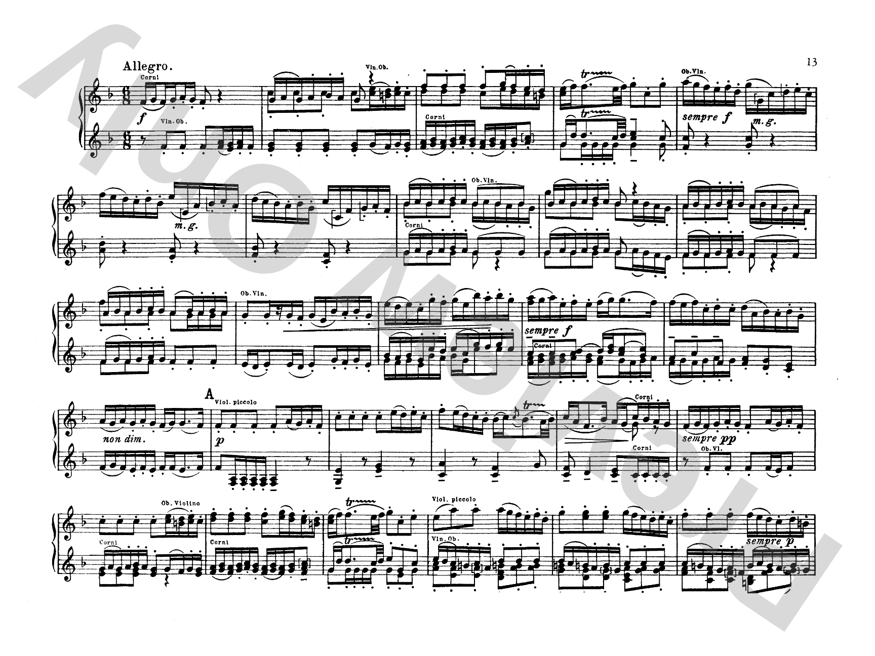 Bach: Brandenburg Concertos (Volume I) (Arr. Max Reger): Piano Duet (1 Piano, 4 Hands) Comb Bound Book