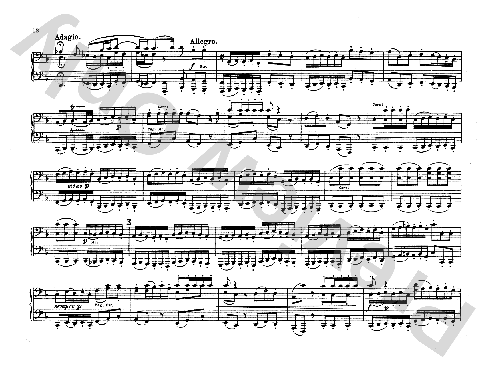 Bach: Brandenburg Concertos (Volume I) (Arr. Max Reger): Piano Duet (1 Piano, 4 Hands) Comb Bound Book