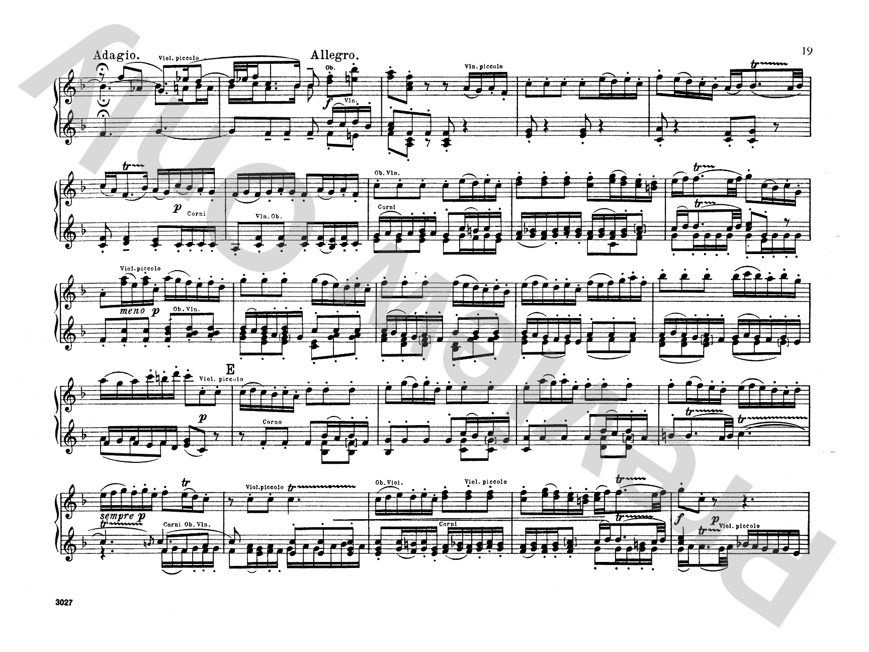 Bach: Brandenburg Concertos (Volume I) (Arr. Max Reger): Piano Duet (1 Piano, 4 Hands) Comb Bound Book